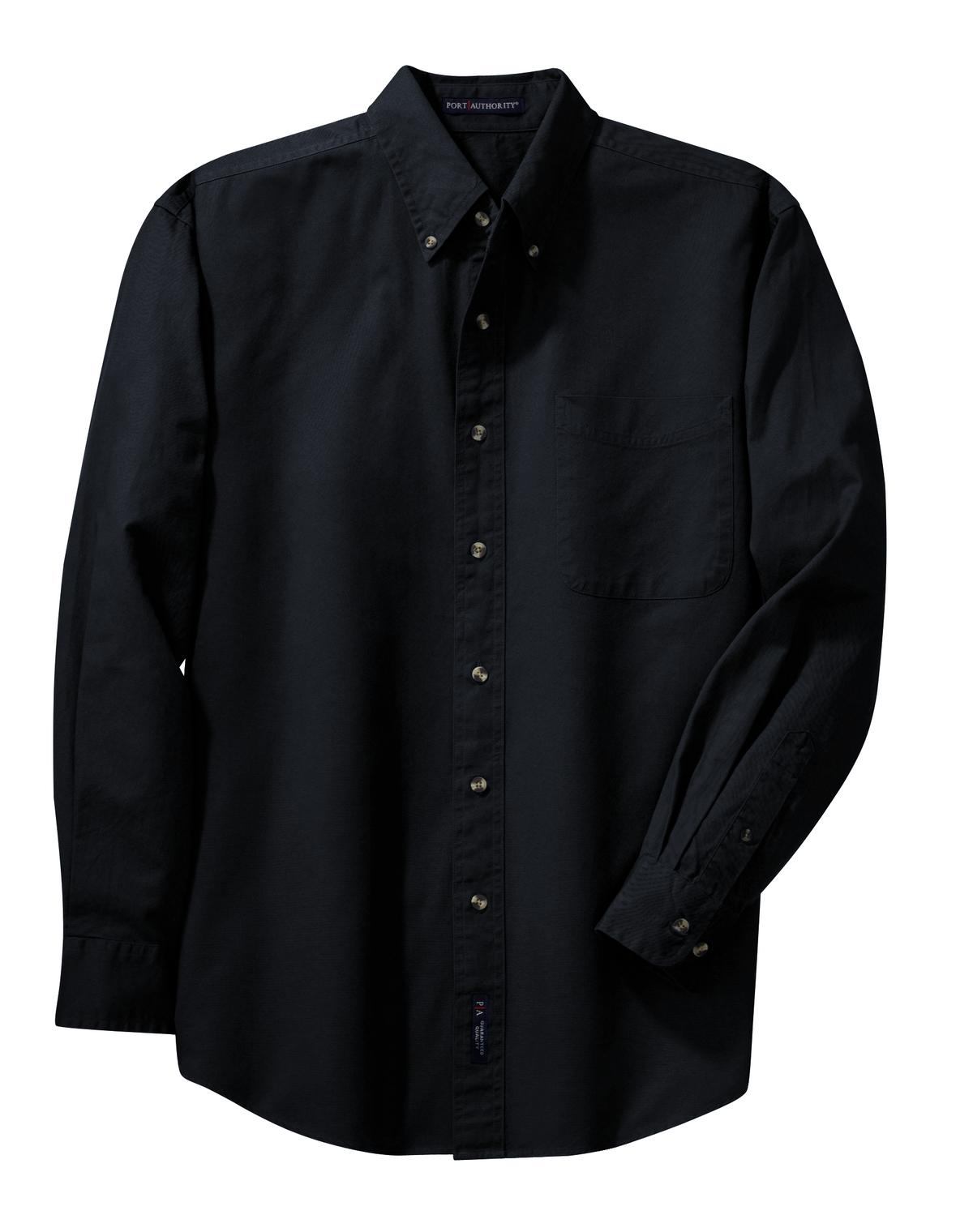 Port Authority Men's Tall Long Sleeve Twill Shirt. TLS600T Mens Apparel Shirts & Tops