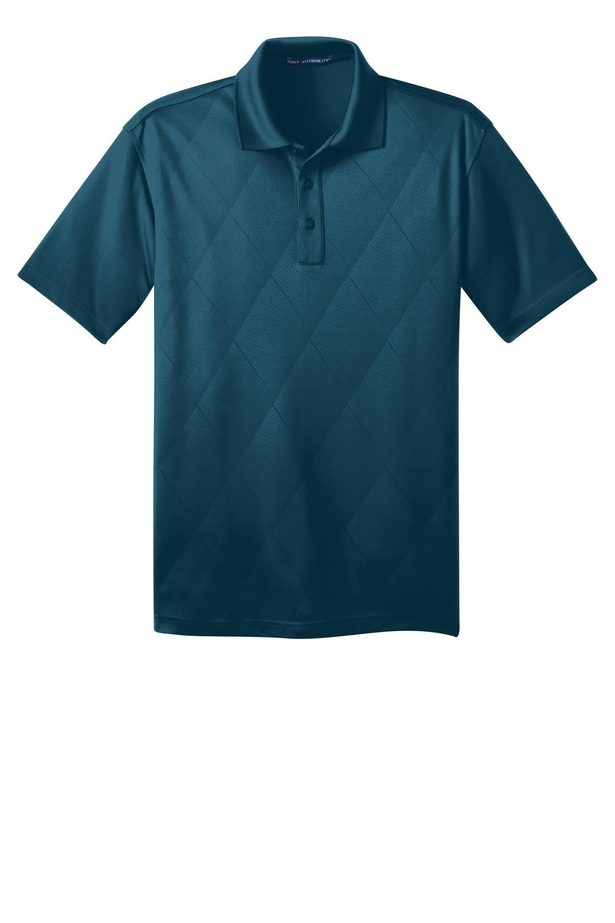 Port Authority Men's Tech Embossed Polo. K548 Mens Apparel Shirts & Tops