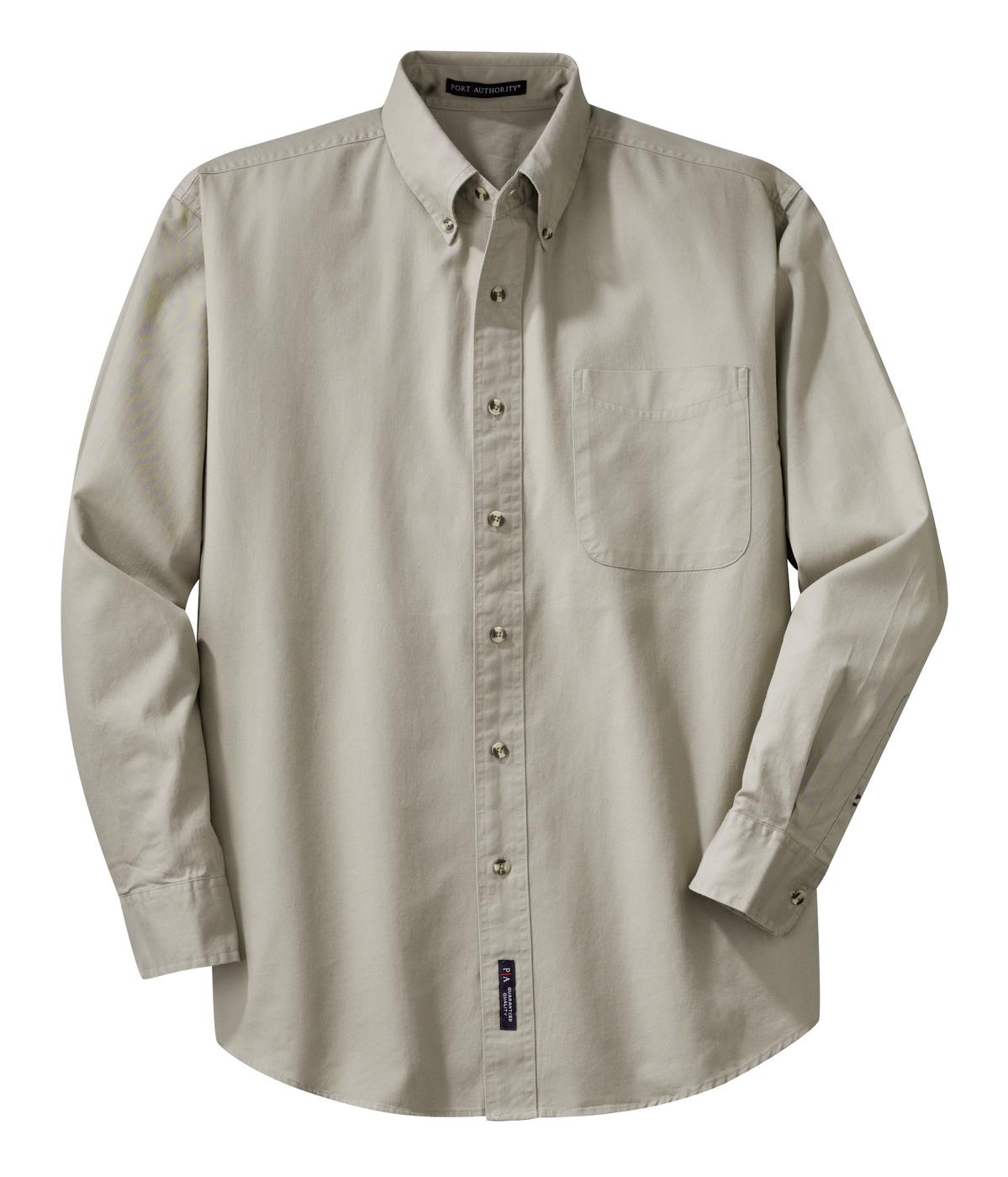 Port Authority Men's Tall Long Sleeve Twill Shirt. TLS600T Mens Apparel Shirts & Tops