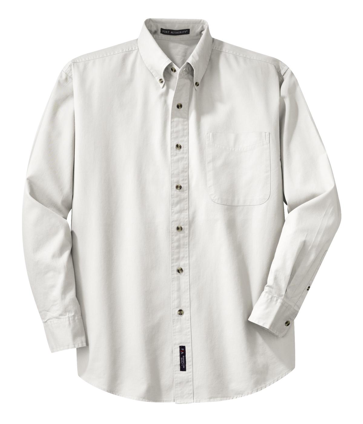 Port Authority Men's Tall Long Sleeve Twill Shirt. TLS600T Mens Apparel Shirts & Tops