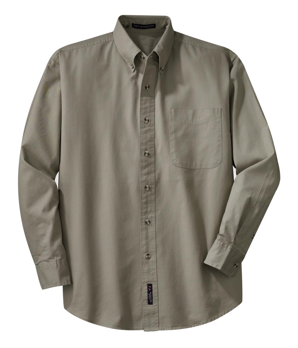 Port Authority Men's Tall Long Sleeve Twill Shirt. TLS600T Mens Apparel Shirts & Tops
