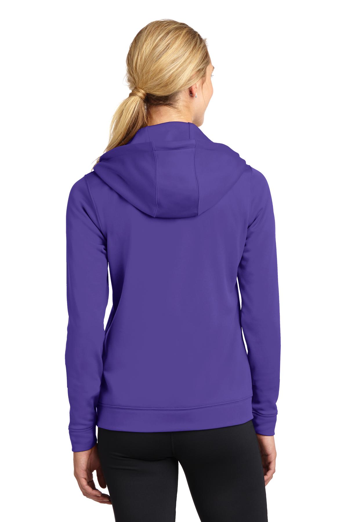 Sport-Tek Women's Sport-Wick Fleece Full-Zip Hooded Jacket Womens Apparel Jackets & Vests
