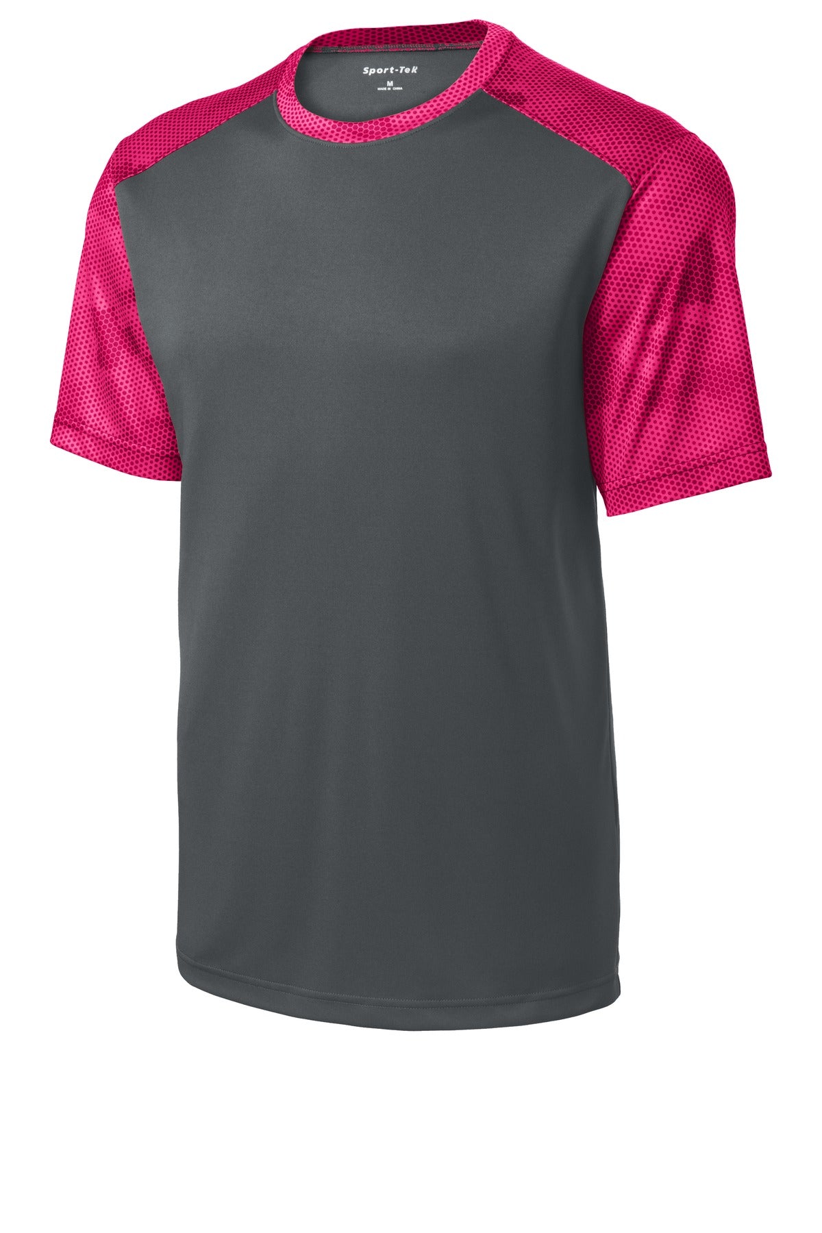 Sport-Tek Youth CamoHex Colorblock Tee YST371 Youth Apparel Shirts & Tops