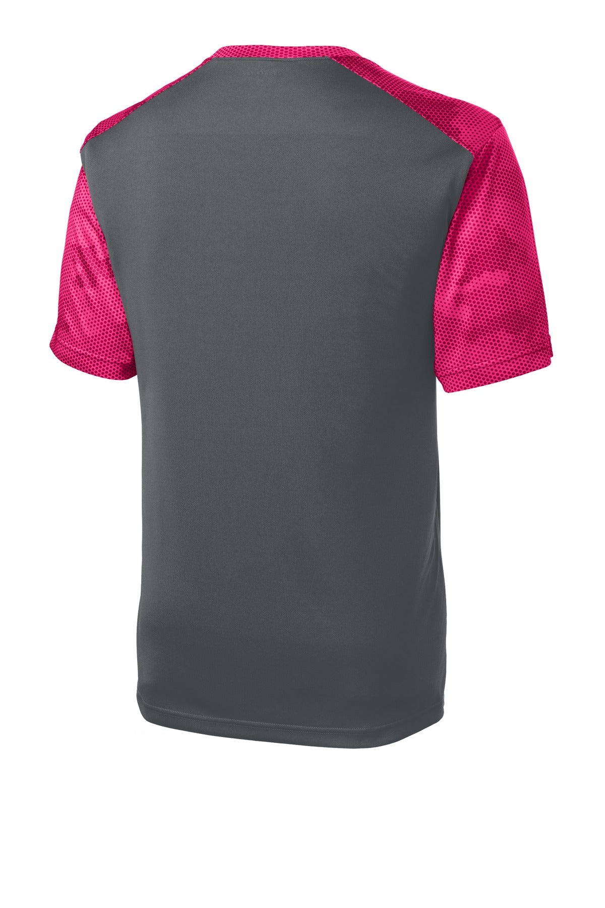 Sport-Tek Youth CamoHex Colorblock Tee YST371 Youth Apparel Shirts & Tops