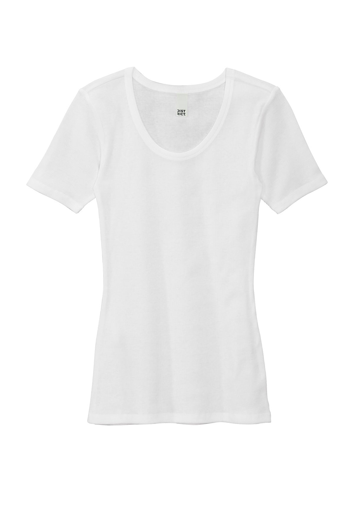 District Women's V.I.T.Rib Scoop Neck Tee DT6020 Womens Apparel Shirts & Tops