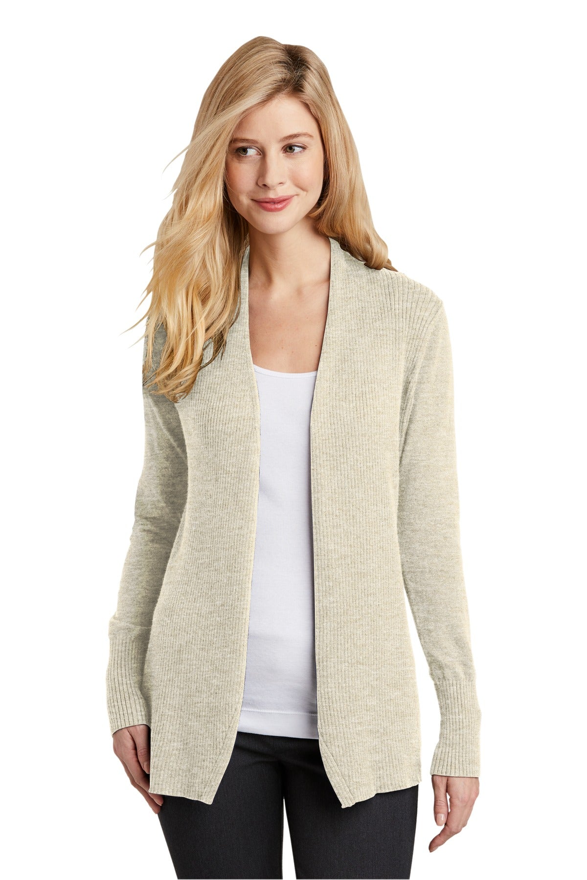 Port Authority Women's Open Front Cardigan Sweater. LSW289 Womens Apparel Sweatshirts & Fleece
