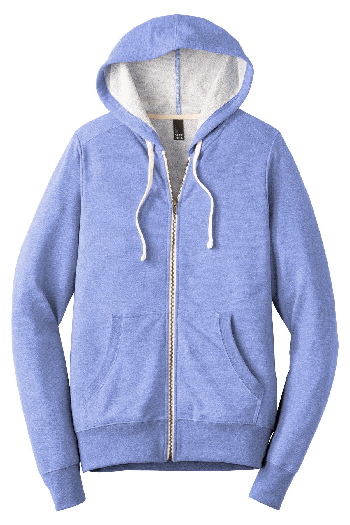 District Perfect Tri French Terry Full-Zip Hoodie. DT356 Mens Apparel Sweatshirts & Fleece