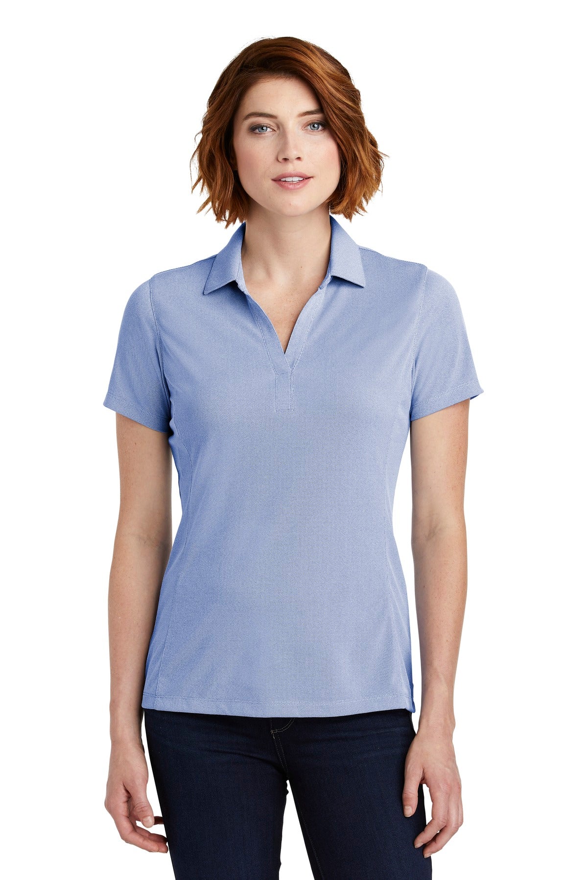 Port Authority Women's Poly Oxford Pique Polo. LK582 Womens Apparel Shirts & Tops