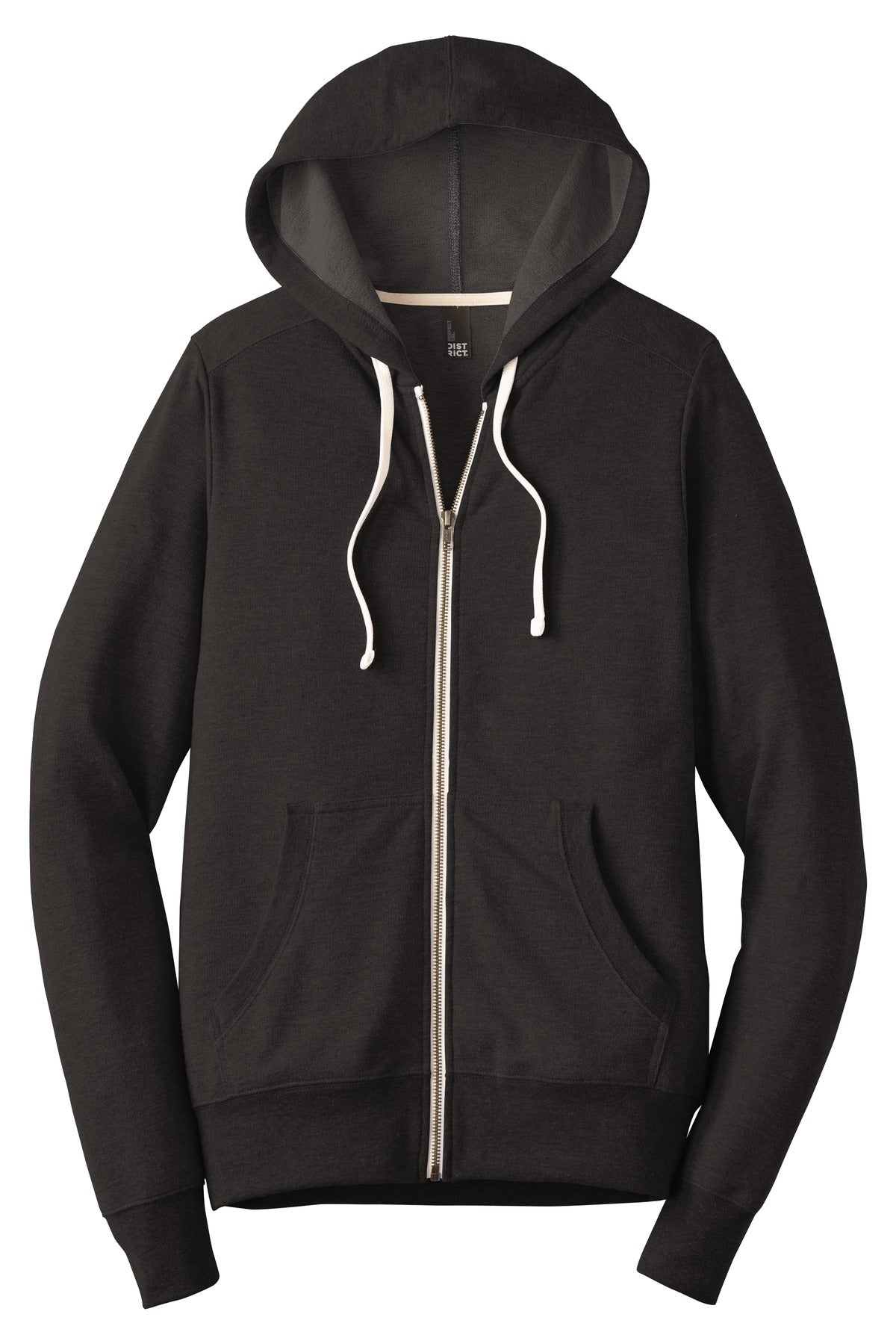 District Perfect Tri French Terry Full-Zip Hoodie. DT356 Mens Apparel Sweatshirts & Fleece