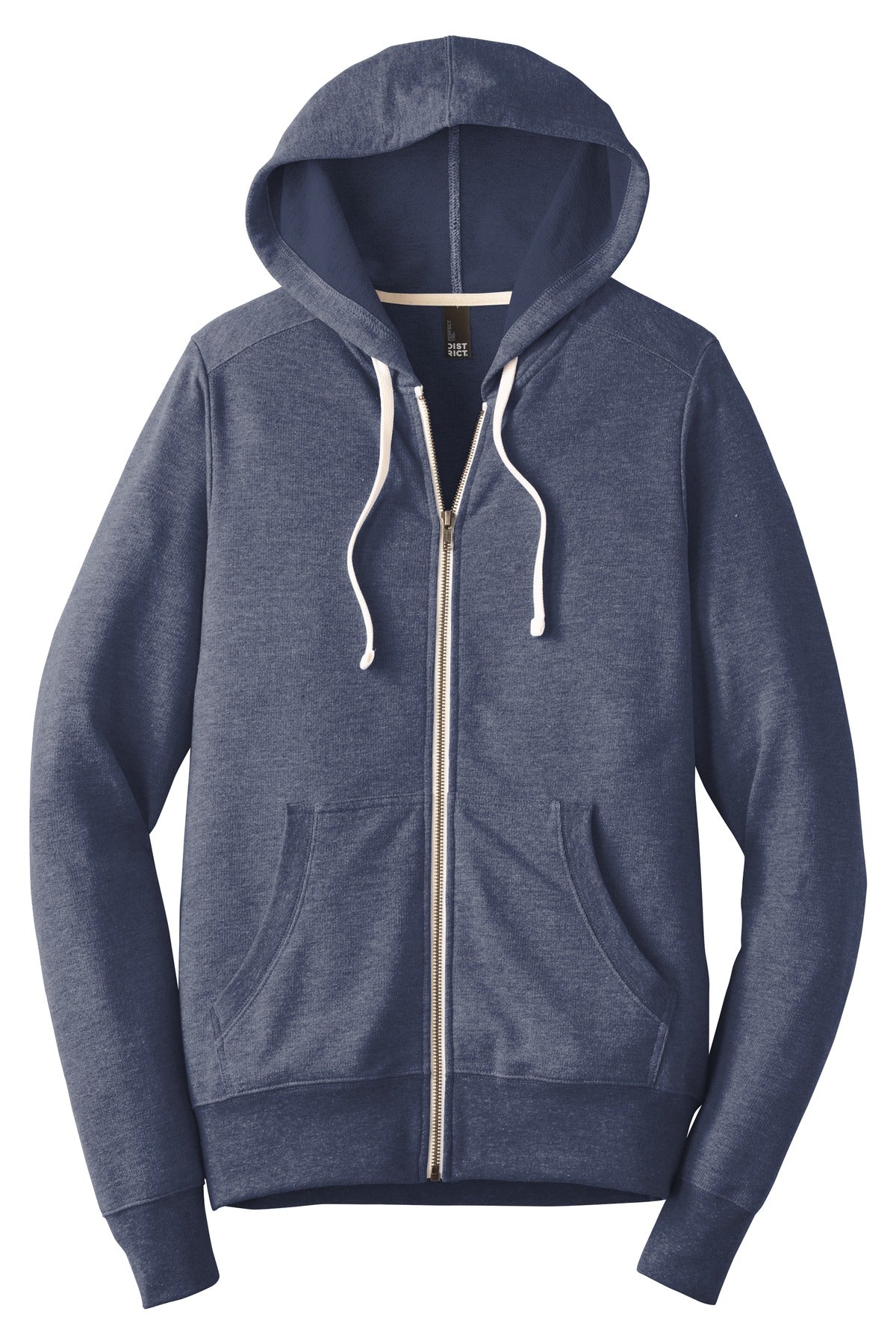 District Perfect Tri French Terry Full-Zip Hoodie. DT356 Mens Apparel Sweatshirts & Fleece