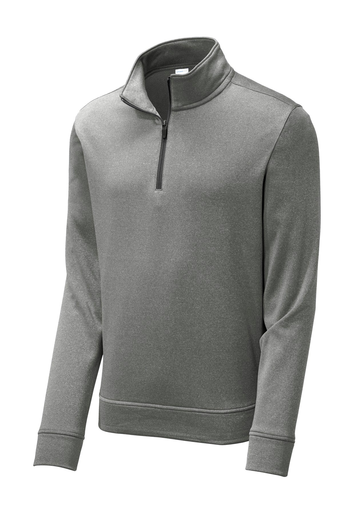 Sport-Tek Men's PosiCharge Sport-Wick Heather Fleece 1/4-Zip Pullover Mens Apparel Sweatshirts & Fleece