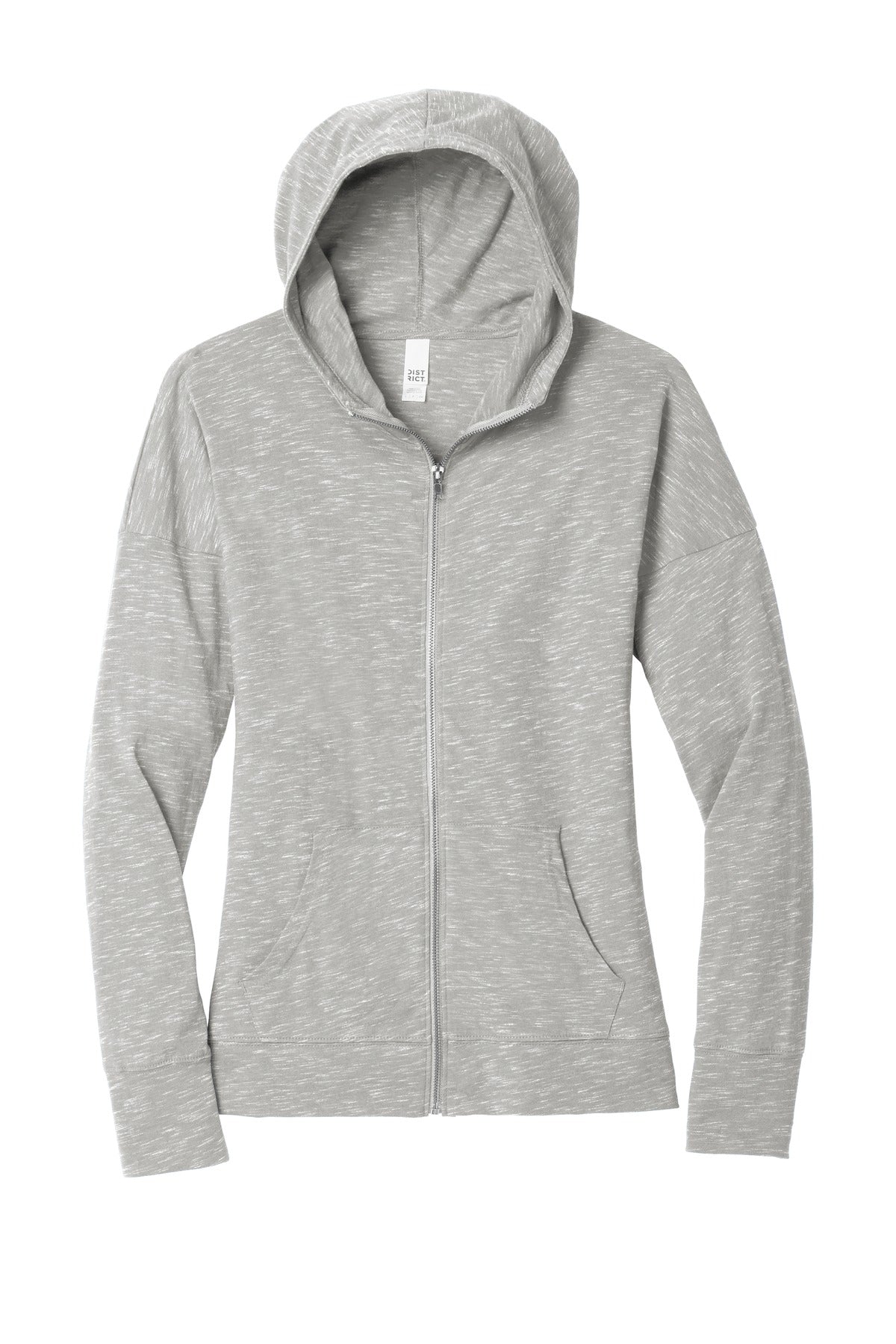 District Women's Medal Full-Zip Hoodie. DT665 Womens Apparel Sweatshirts & Fleece