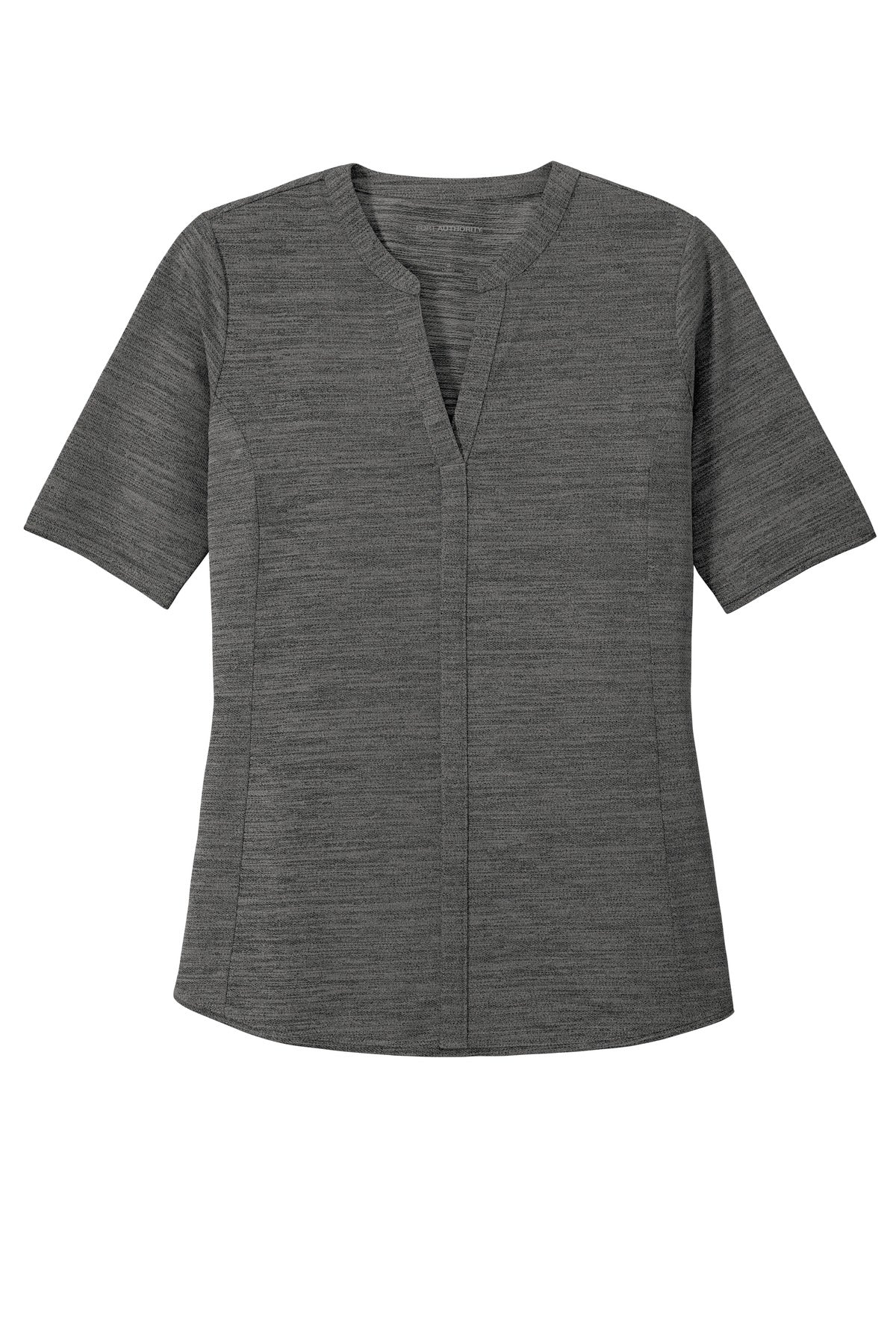 Port Authority Women's Stretch Heather Open Neck Top LK583 Womens Apparel Shirts & Tops