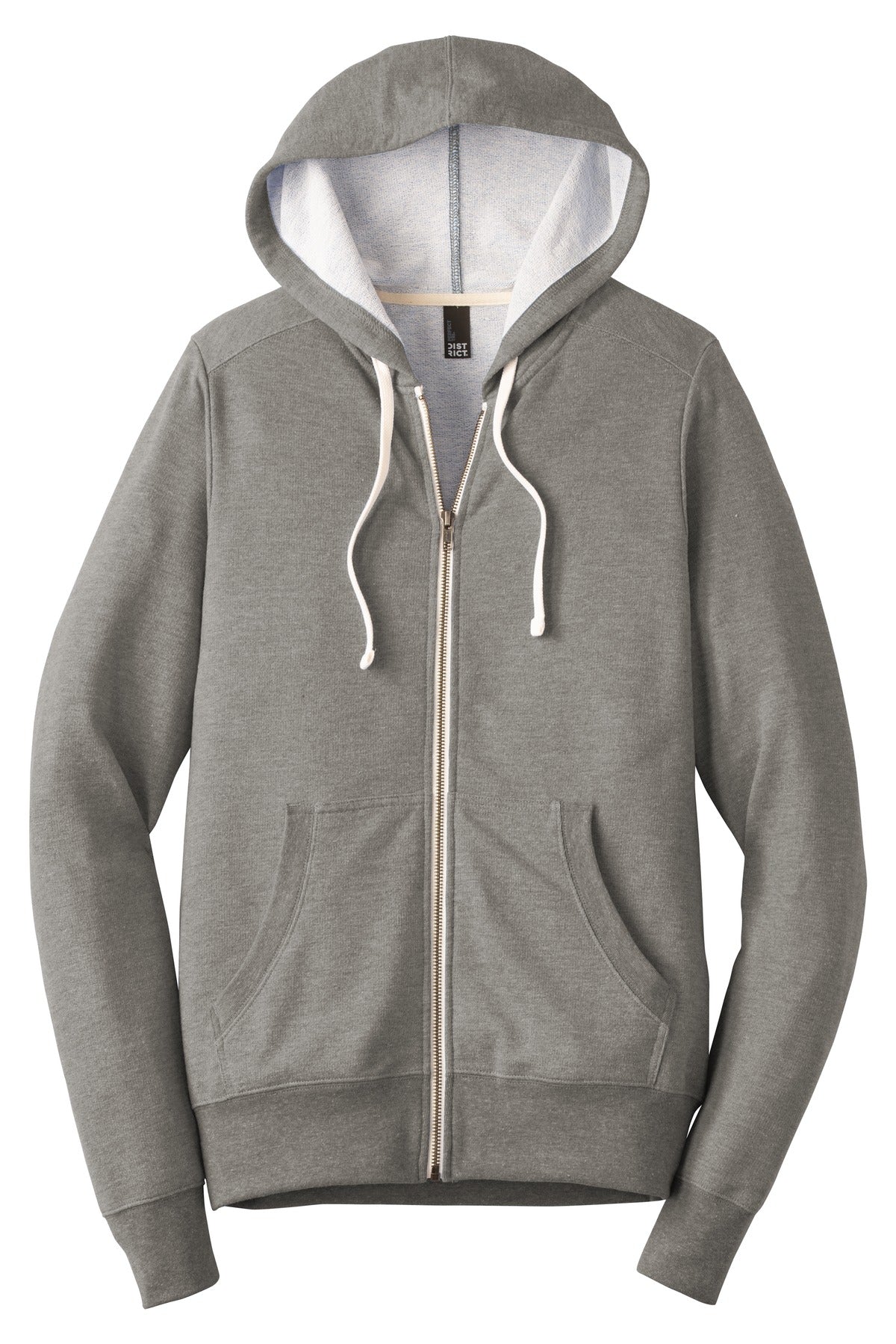 District Perfect Tri French Terry Full-Zip Hoodie. DT356 Mens Apparel Sweatshirts & Fleece