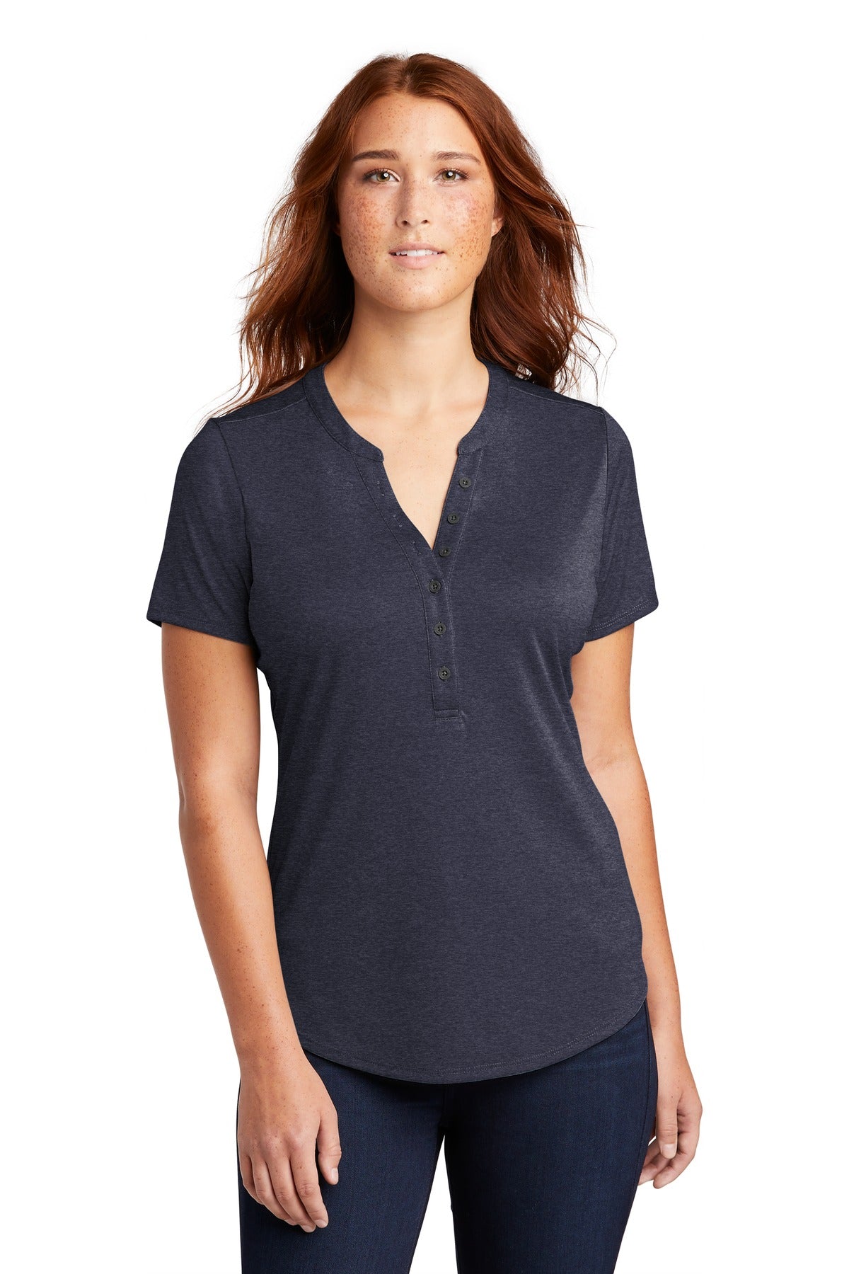 Sport-Tek Women's Endeavor Henley. LST468 Womens Apparel Shirts & Tops
