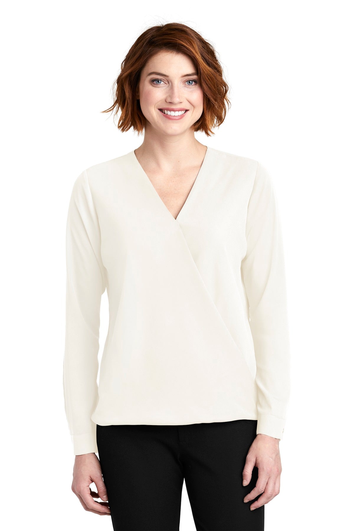 Port Authority Women's Wrap Blouse. LW702 Womens Apparel Shirts & Tops