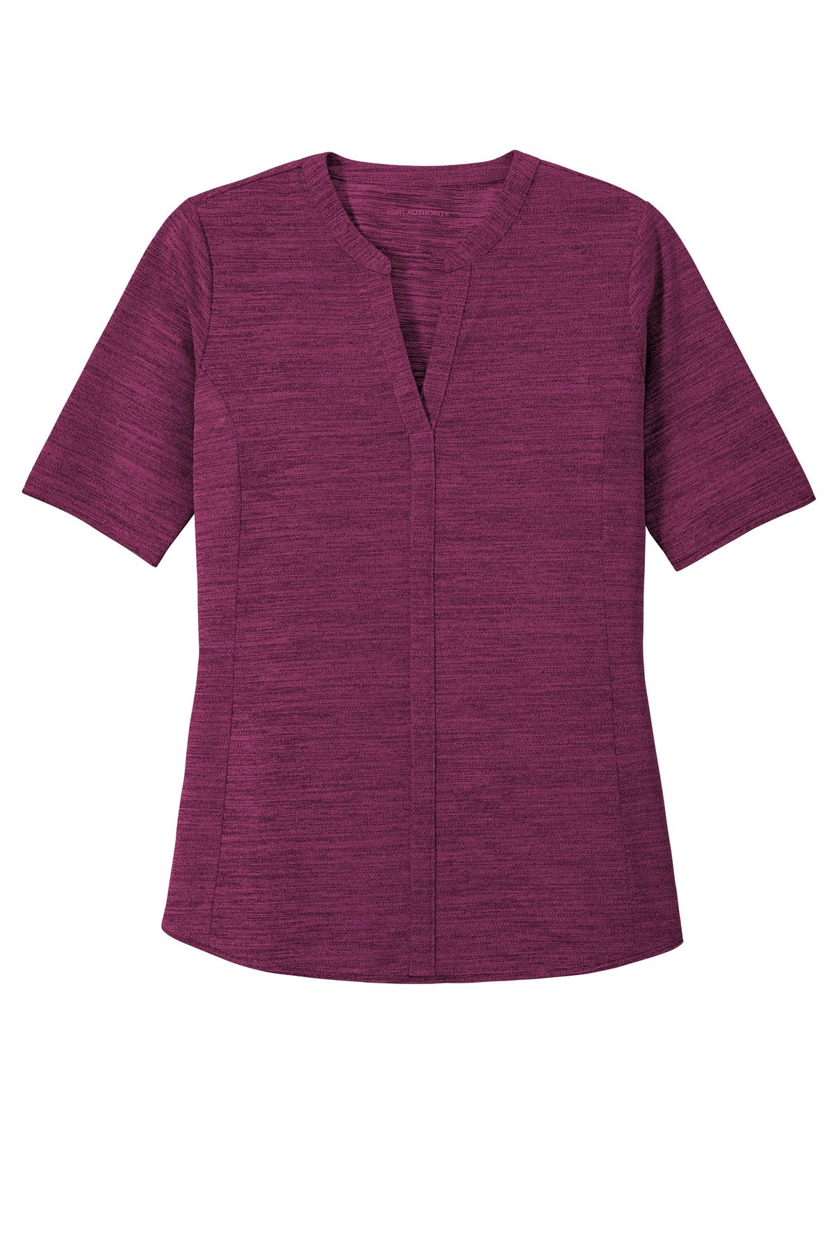 Port Authority Women's Stretch Heather Open Neck Top LK583 Womens Apparel Shirts & Tops