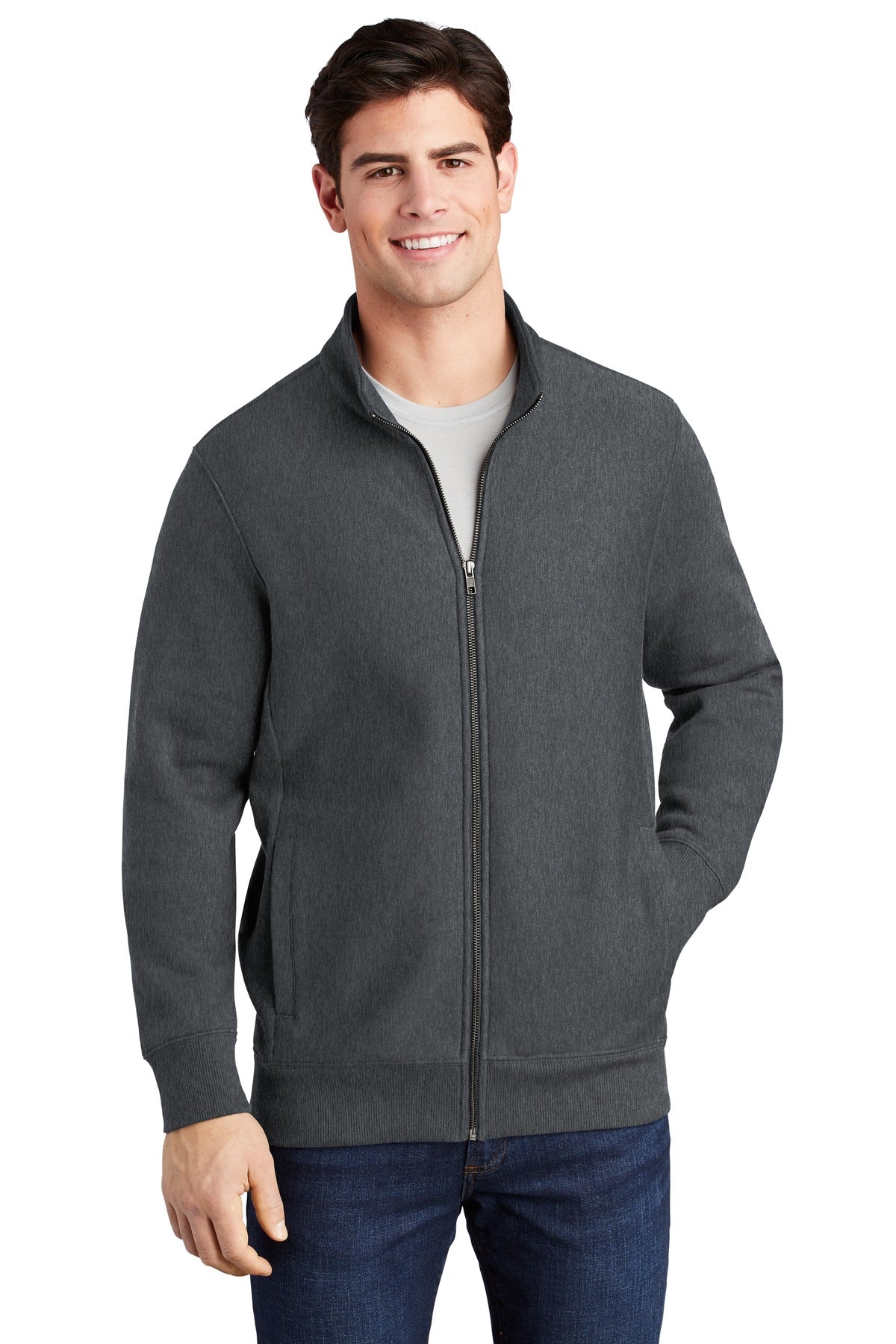Sport-Tek Men's Super Heavyweight Full-Zip Sweatshirt Mens Apparel Sweatshirts & Fleece