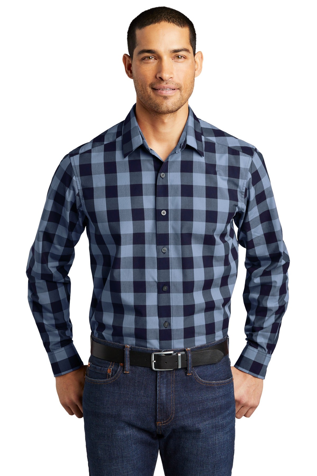 Port Authority Men's Everyday Plaid Shirt. W670 Mens Apparel Shirts & Tops