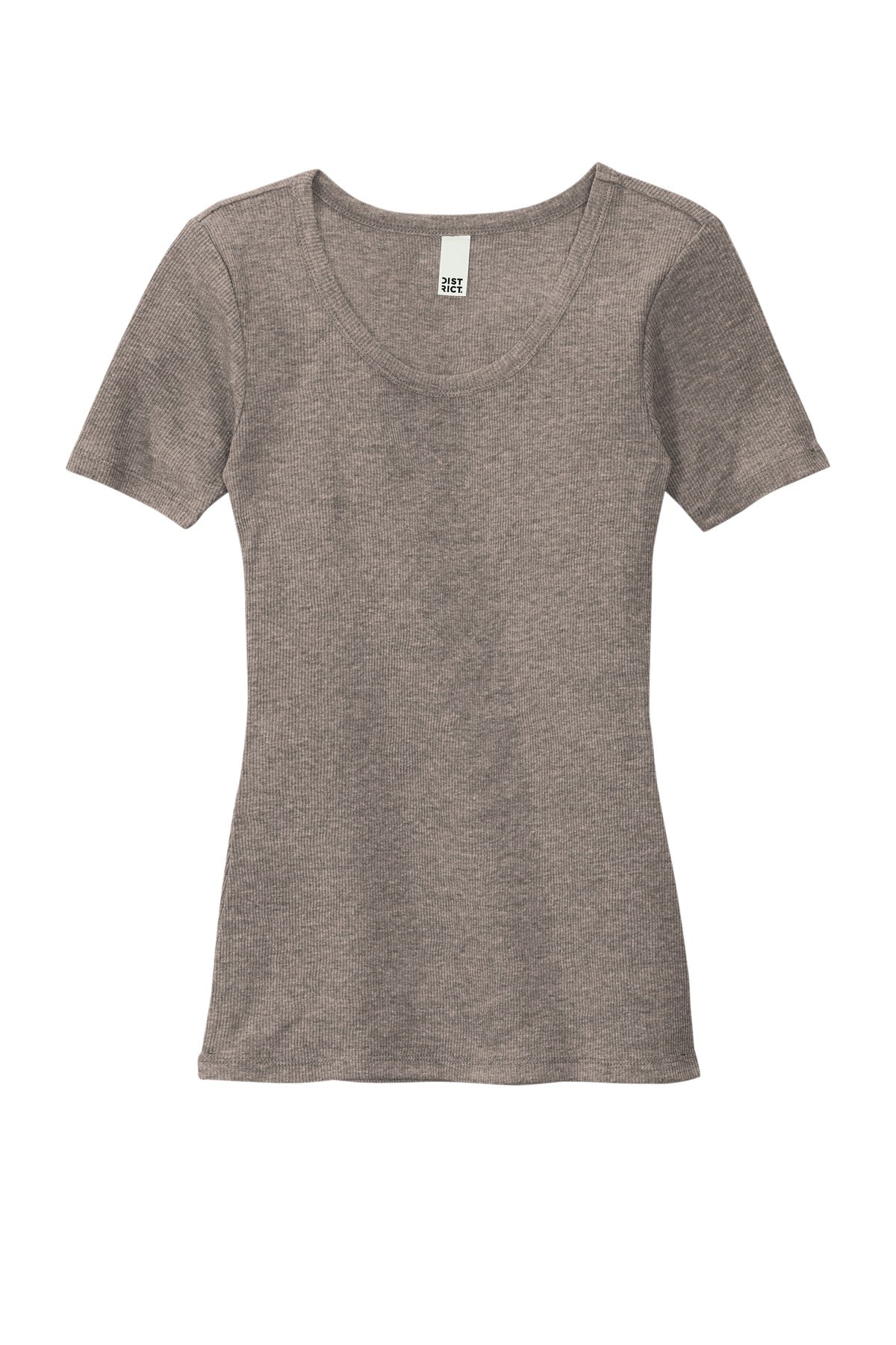 District Women's V.I.T.Rib Scoop Neck Tee DT6020 Womens Apparel Shirts & Tops