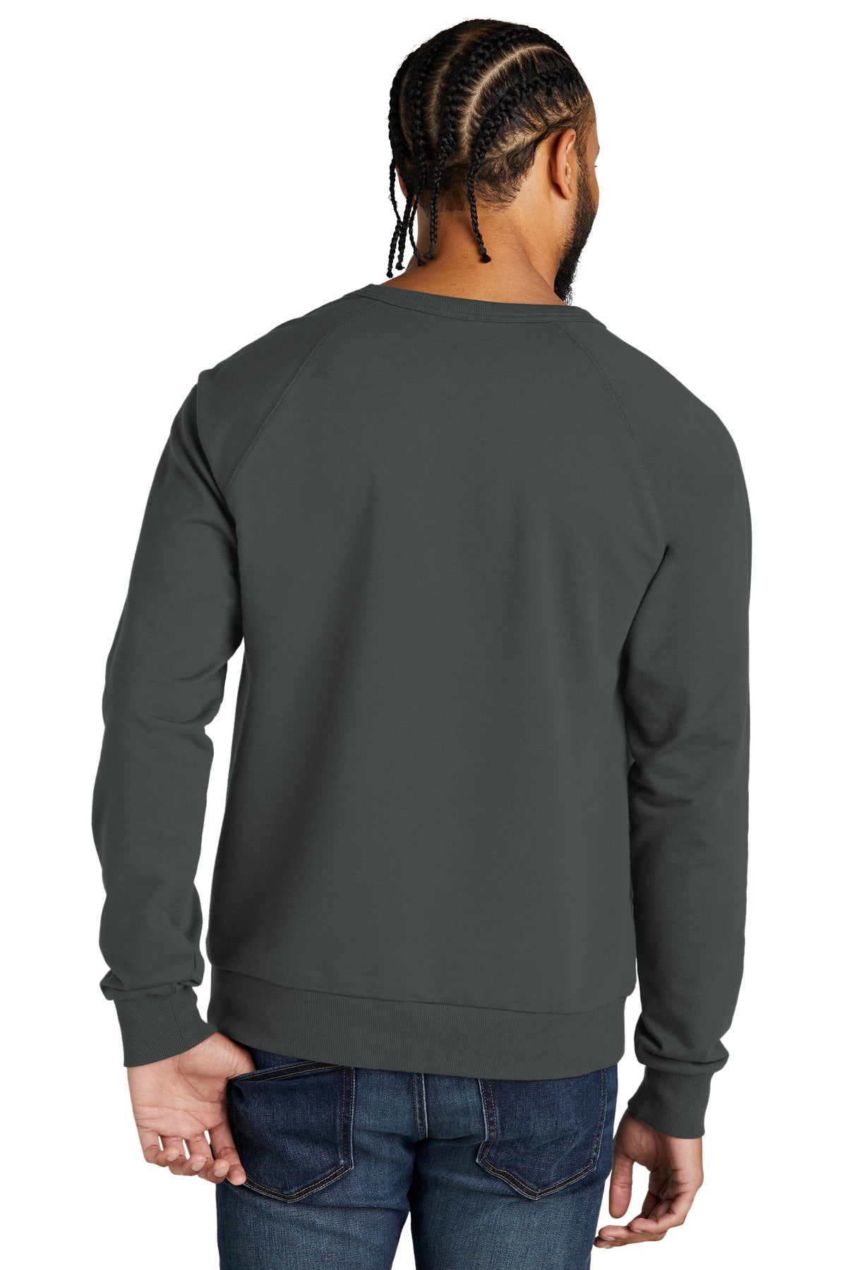 Allmade Men's Organic French Terry Crewneck Sweatshirt AL4004 Mens Apparel Sweatshirts & Fleece