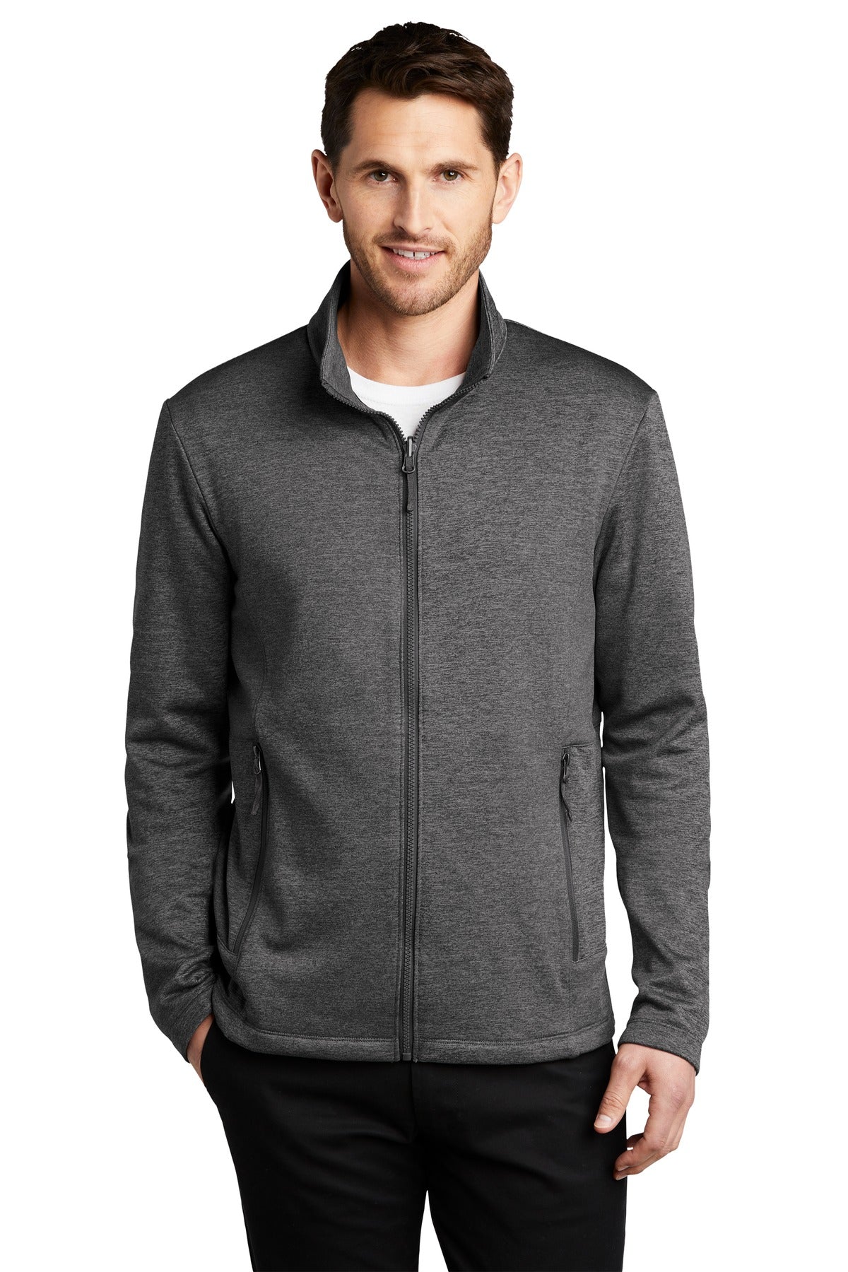 Port Authority Men's Collective Striated Fleece Jacket. F905 Mens Apparel Jackets & Vests