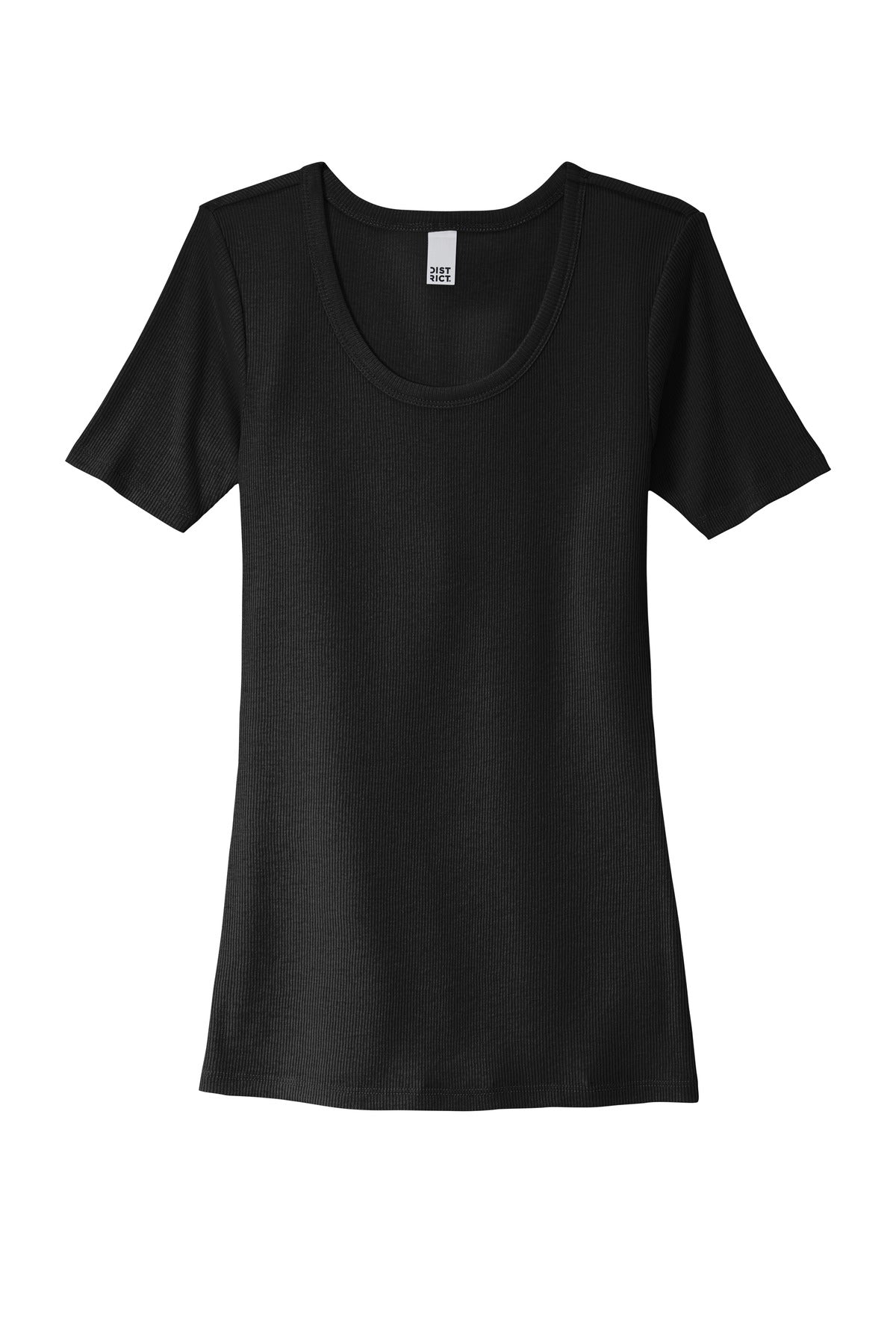 District Women's V.I.T.Rib Scoop Neck Tee DT6020 Womens Apparel Shirts & Tops