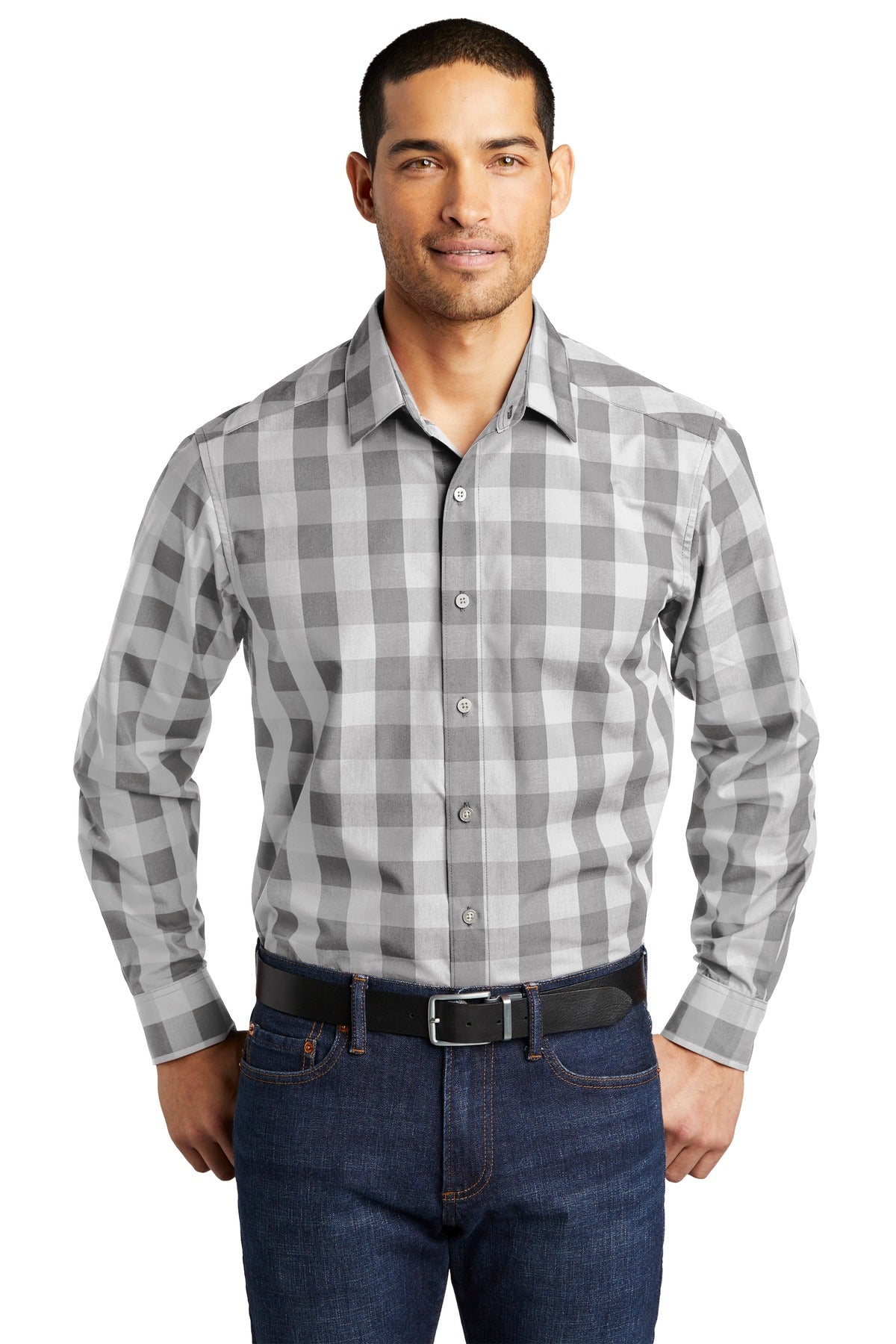Port Authority Men's Everyday Plaid Shirt. W670 Mens Apparel Shirts & Tops