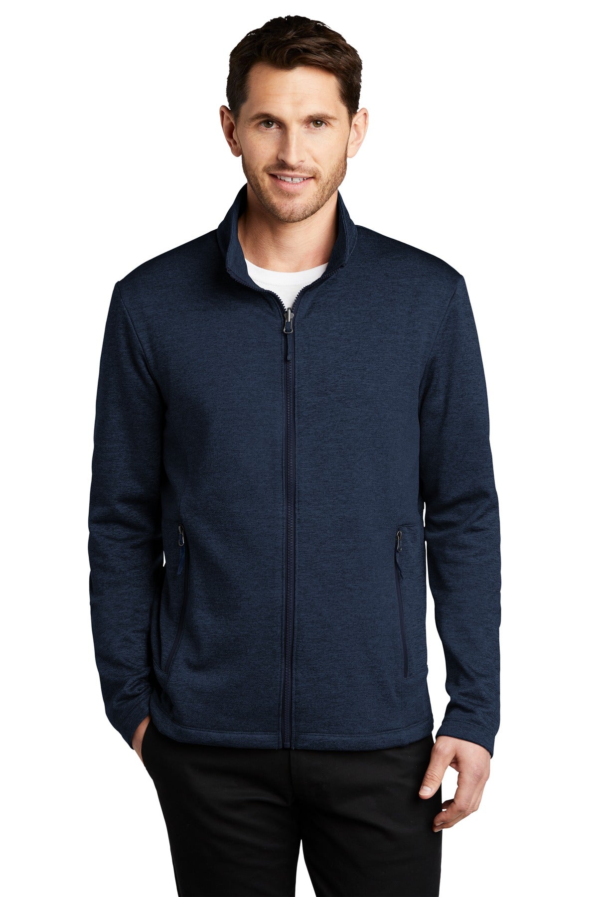 Port Authority Men's Collective Striated Fleece Jacket. F905 Mens Apparel Jackets & Vests