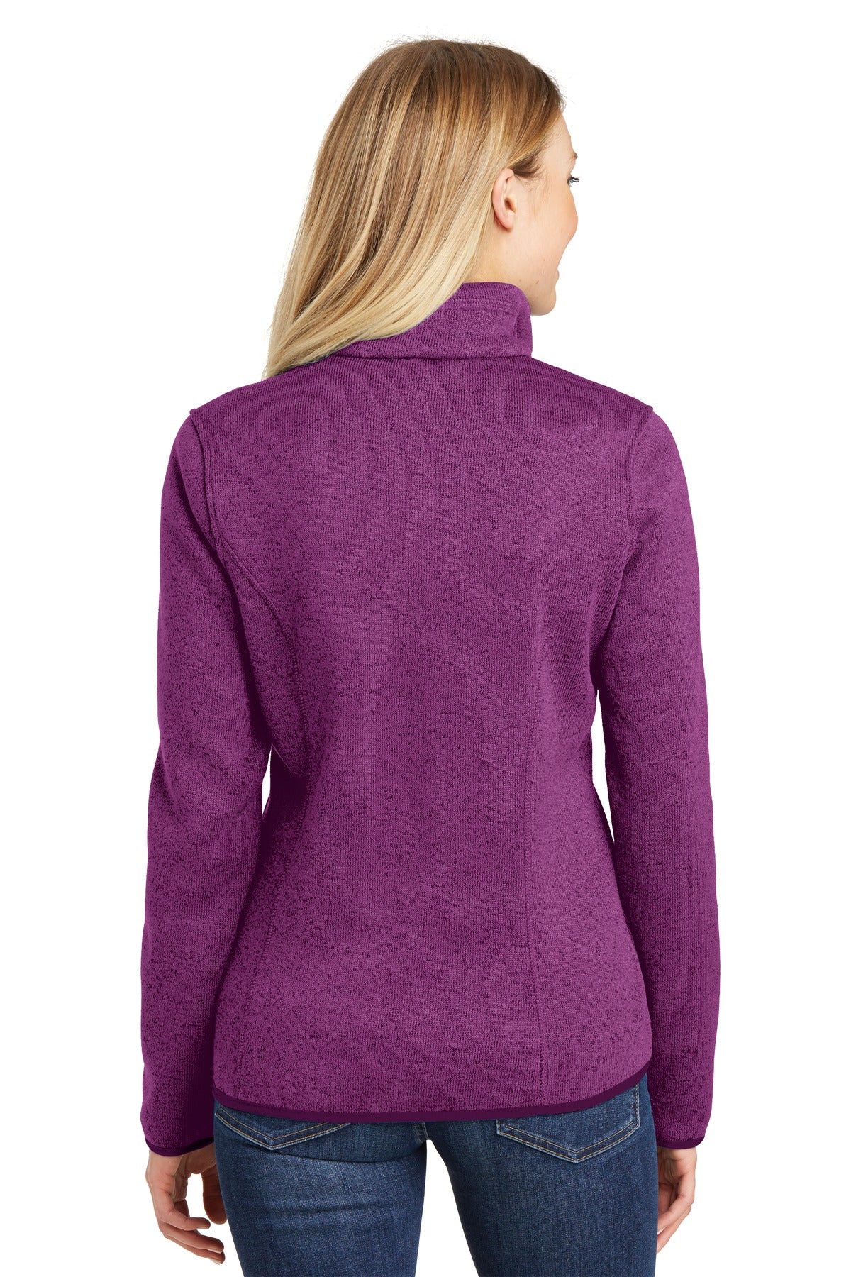 Port Authority Women's Sweater Fleece Jacket. L232 Womens Apparel Sweatshirts & Fleece