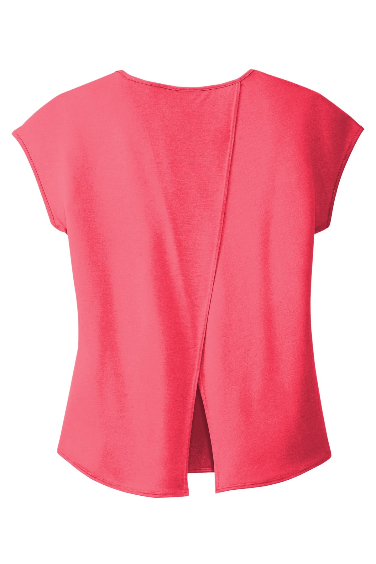 District Women's Drapey Cross-Back Tee. DM416 Womens Apparel Shirts & Tops