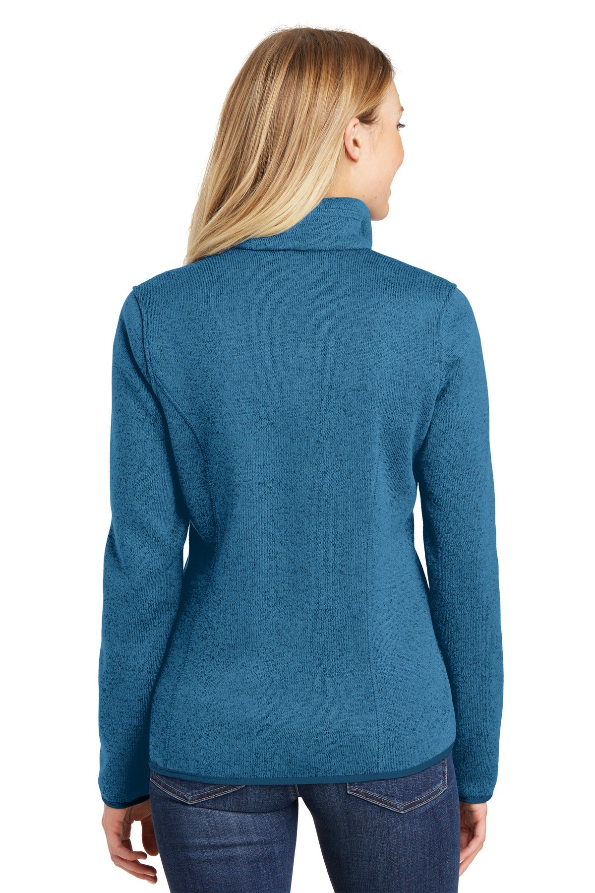 Port Authority Women's Sweater Fleece Jacket. L232 Womens Apparel Sweatshirts & Fleece