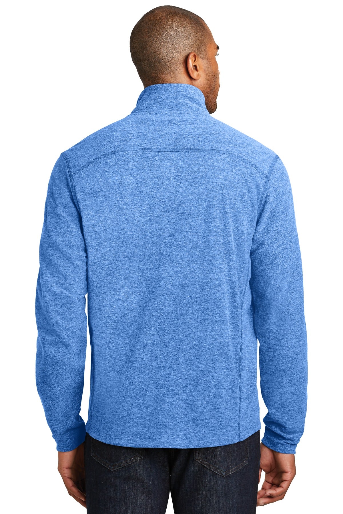 Port AuthorityMen's Heather Microfleece Full-Zip Jacket. F235 Mens Apparel Sweatshirts & Fleece