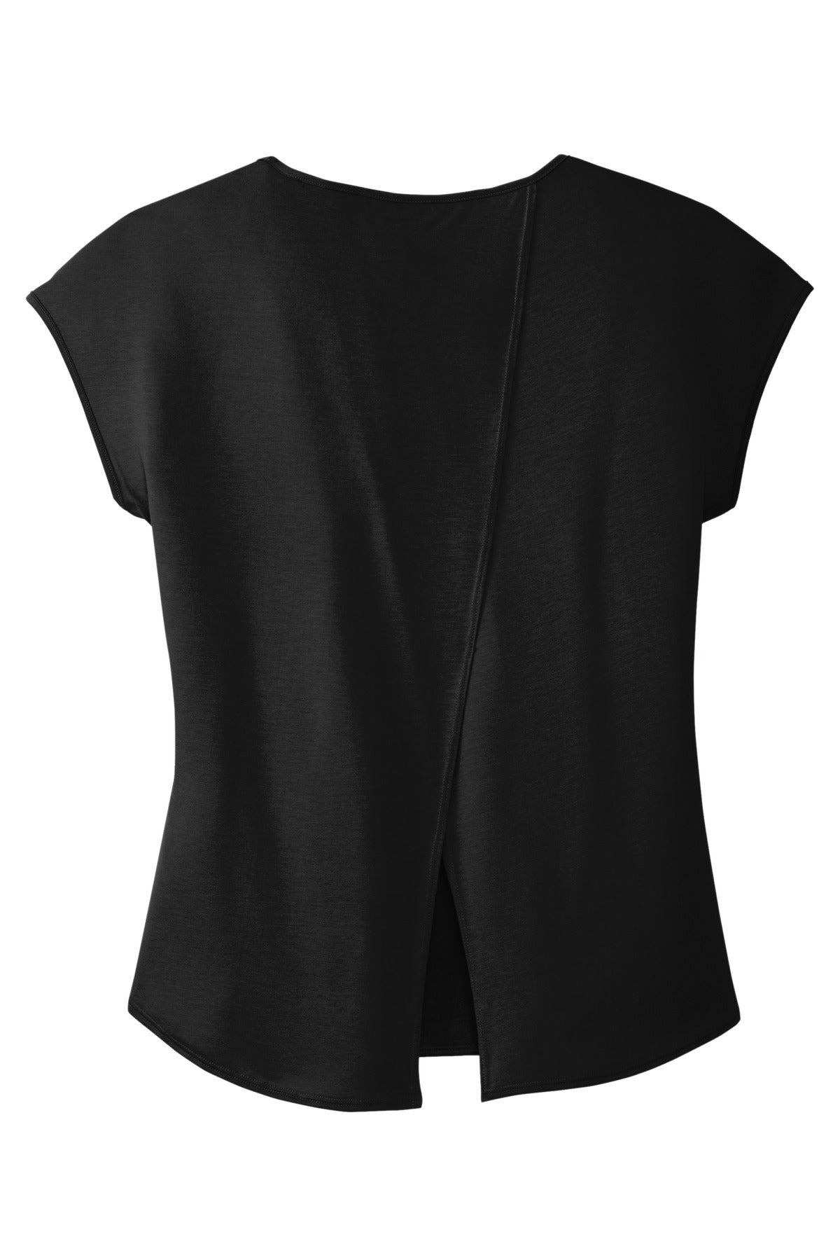 District Women's Drapey Cross-Back Tee. DM416 Womens Apparel Shirts & Tops