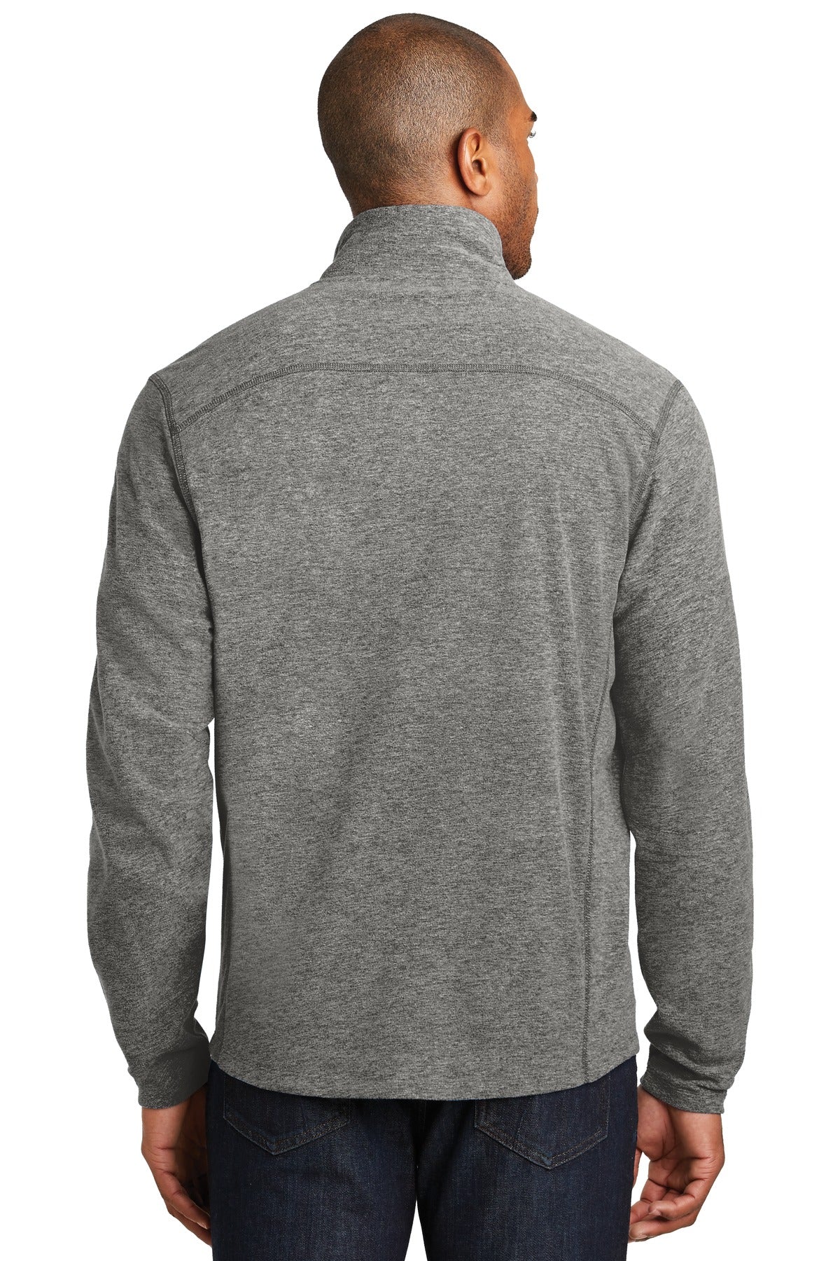 Port AuthorityMen's Heather Microfleece Full-Zip Jacket. F235 Mens Apparel Sweatshirts & Fleece