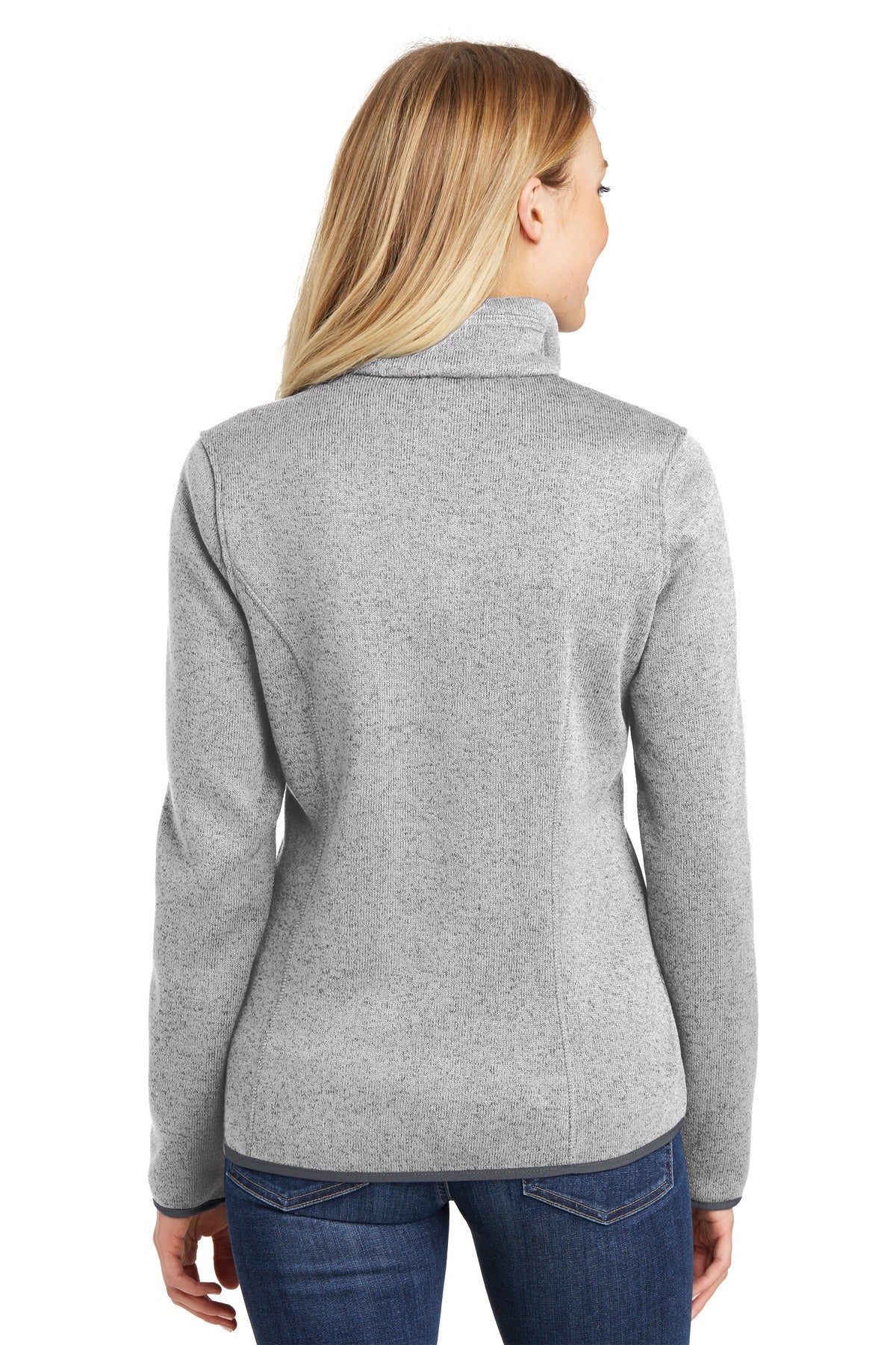 Port Authority Women's Sweater Fleece Jacket. L232 Womens Apparel Sweatshirts & Fleece