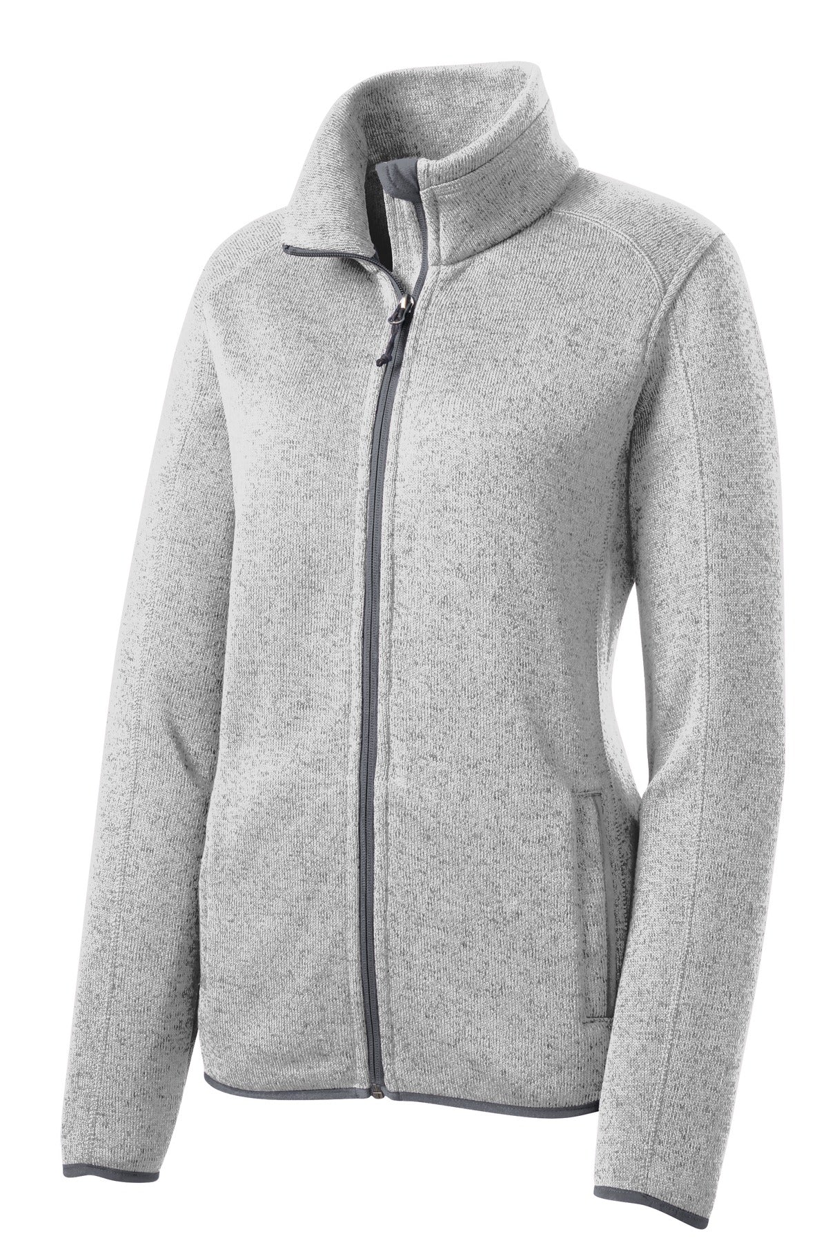 Port Authority Women's Sweater Fleece Jacket. L232 Womens Apparel Sweatshirts & Fleece