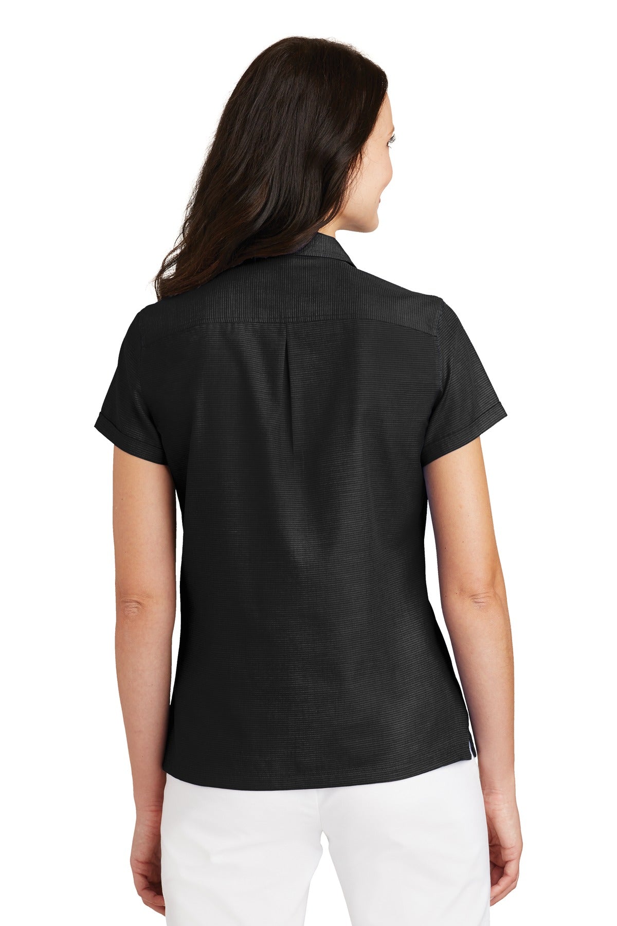 Port Authority Women's Textured Camp Shirt. L662 Womens Apparel Shirts & Tops