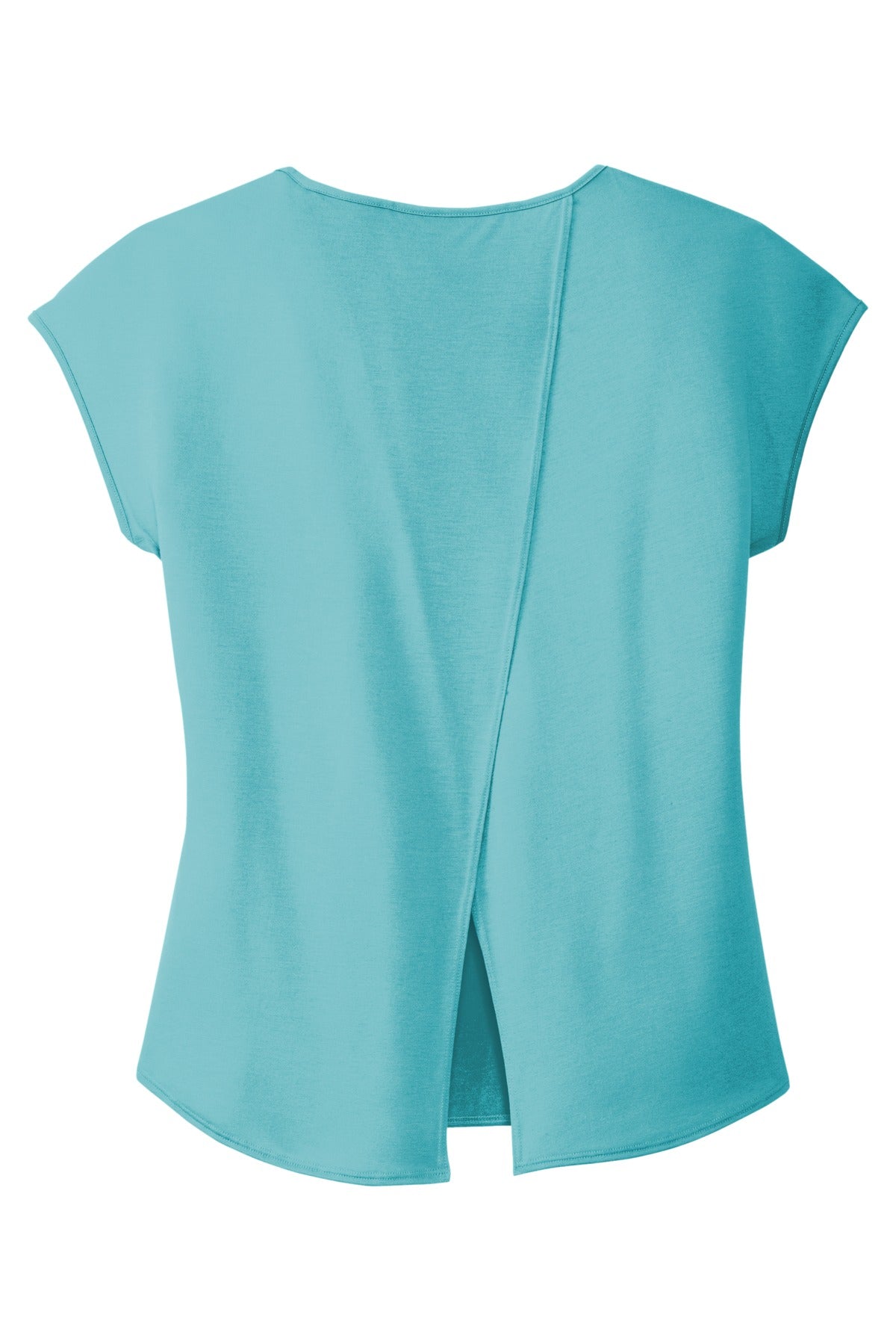 District Women's Drapey Cross-Back Tee. DM416 Womens Apparel Shirts & Tops