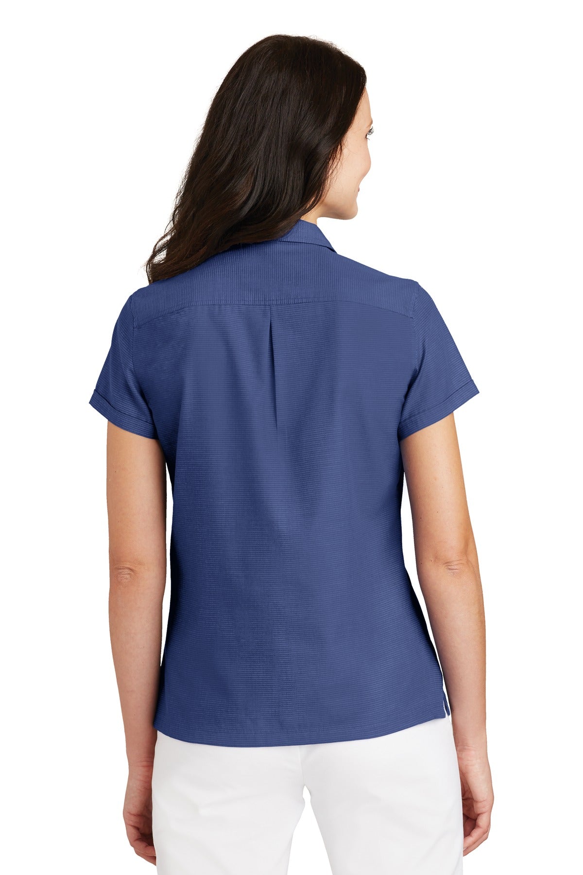 Port Authority Women's Textured Camp Shirt. L662 Womens Apparel Shirts & Tops