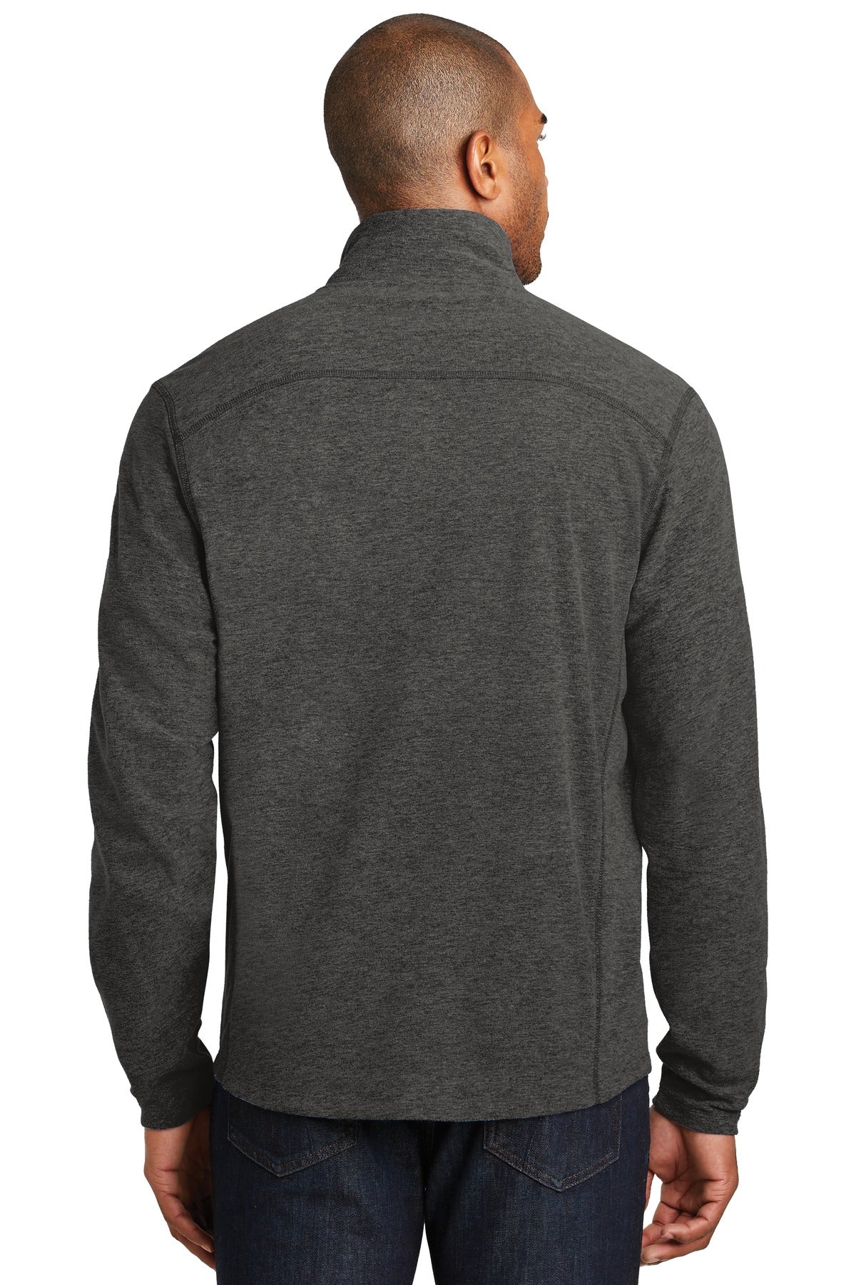 Port AuthorityMen's Heather Microfleece Full-Zip Jacket. F235 Mens Apparel Sweatshirts & Fleece