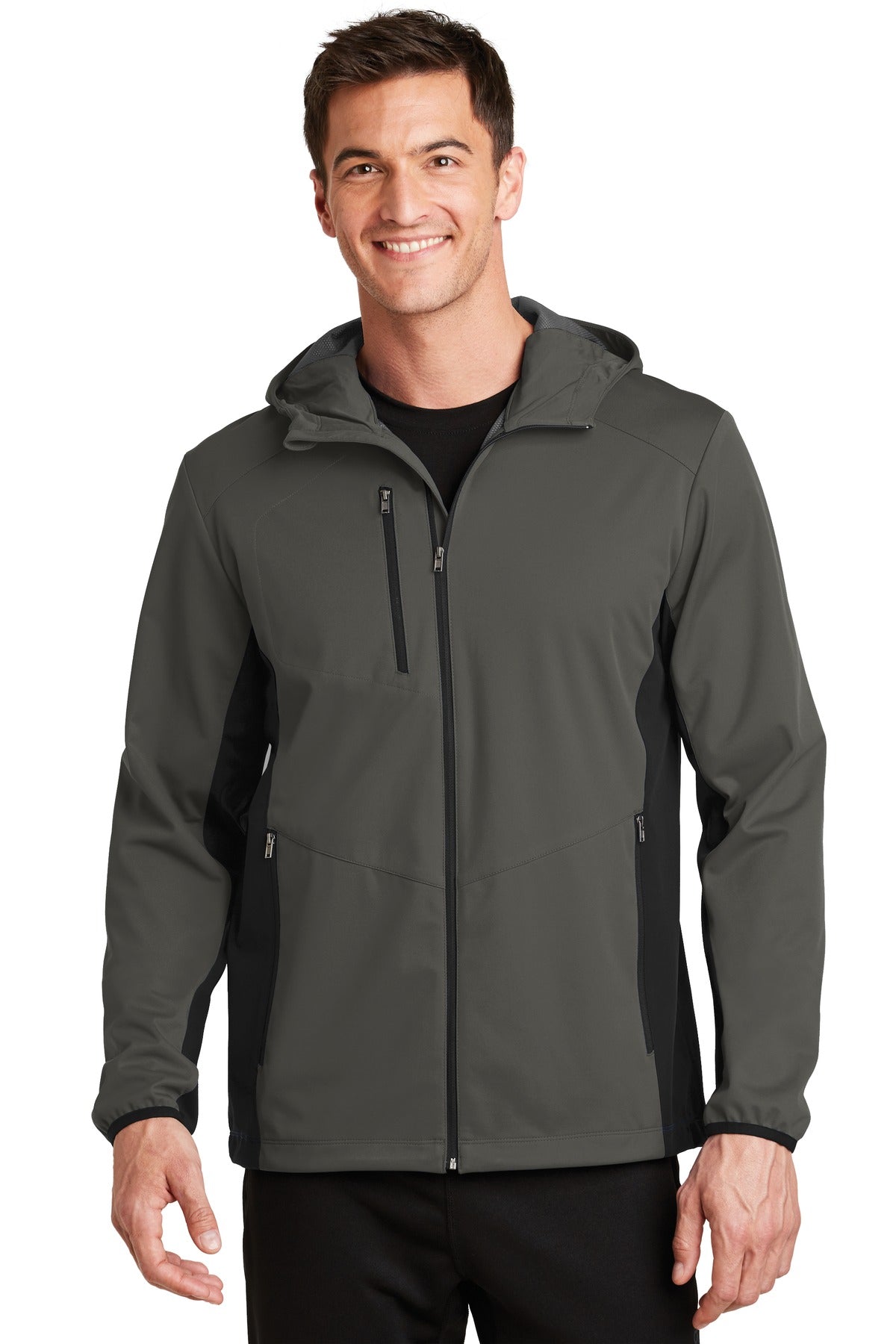 Port Authority Men's Active Hooded Soft Shell Jacket. J719 Mens Apparel Jackets & Vests