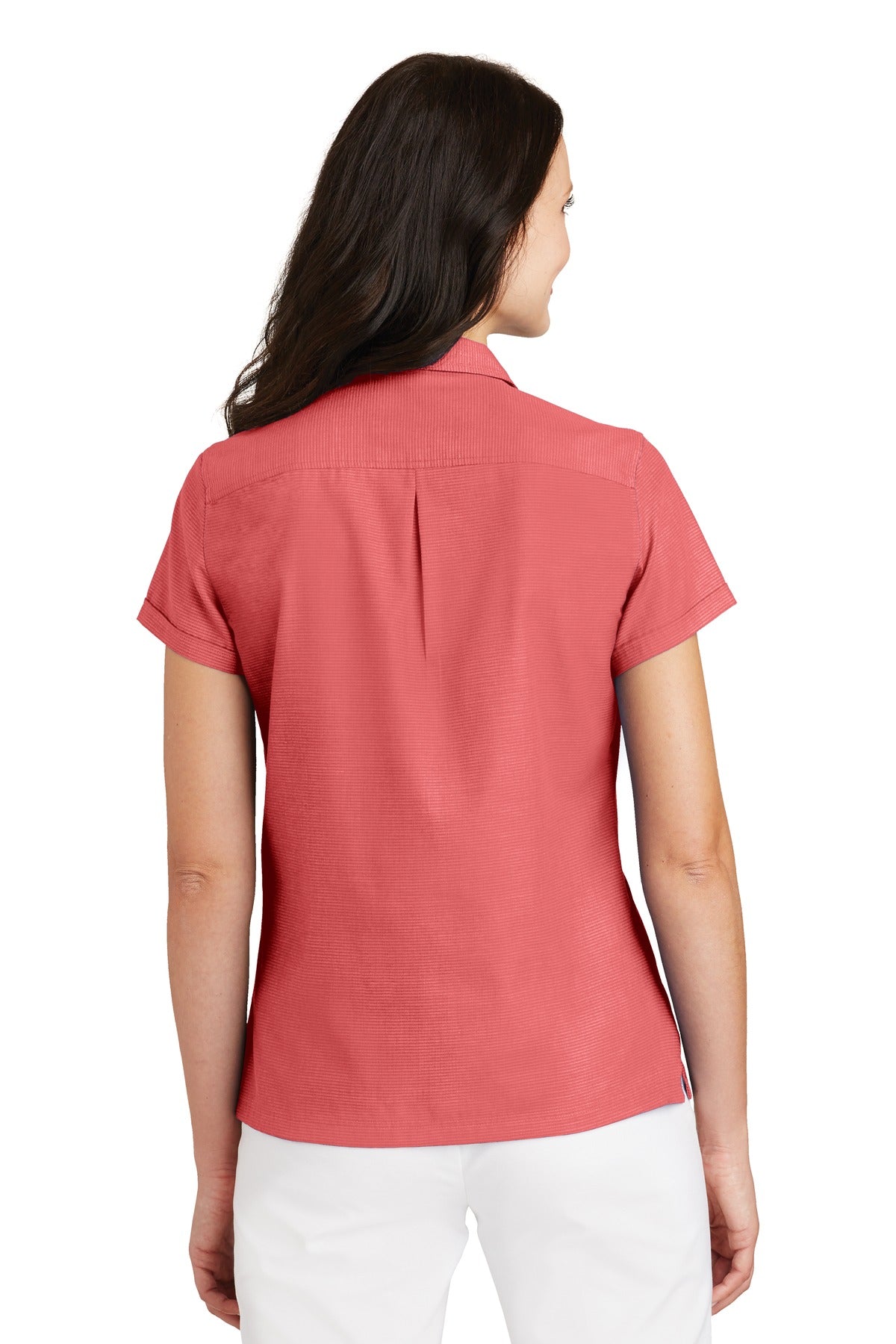 Port Authority Women's Textured Camp Shirt. L662 Womens Apparel Shirts & Tops