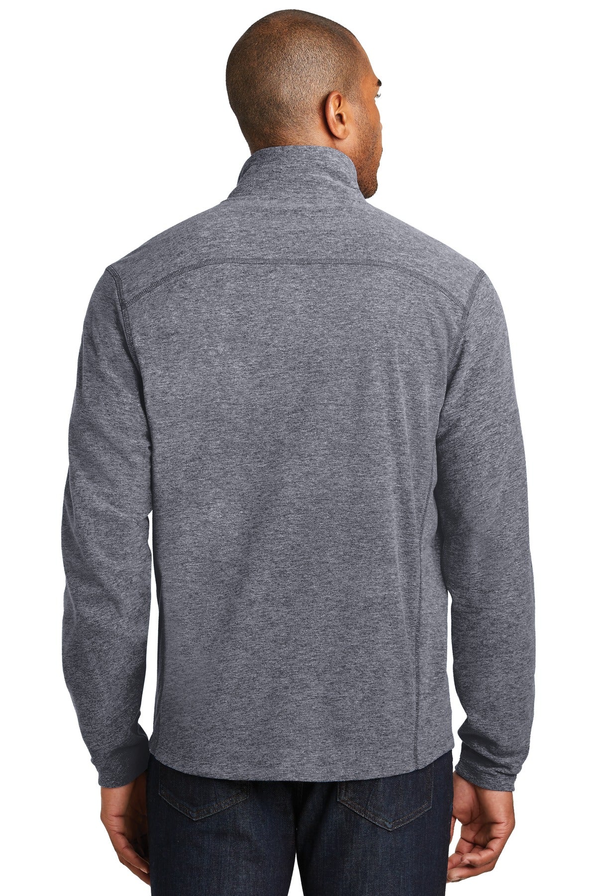 Port AuthorityMen's Heather Microfleece Full-Zip Jacket. F235 Mens Apparel Sweatshirts & Fleece