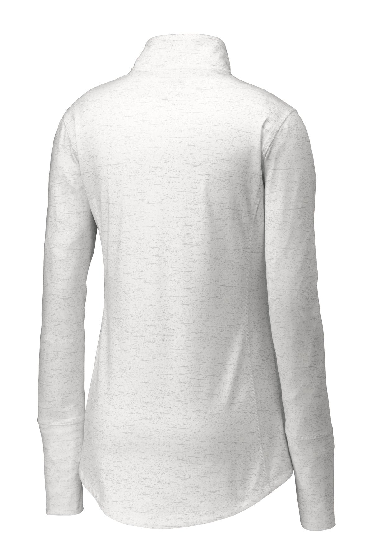 Sport-Tek Women's Sport-Wick Stretch Reflective Heather 1/2-Zip Pullover LST855 Womens Apparel Sweatshirts & Fleece