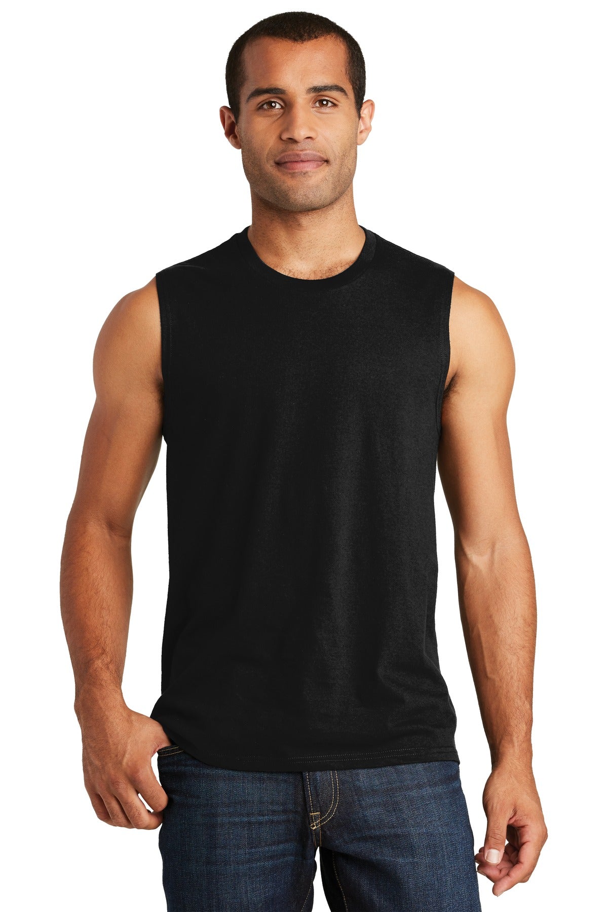 District Men's V.I.T. Muscle Tank. DT6300 Mens Apparel Shirts & Tops