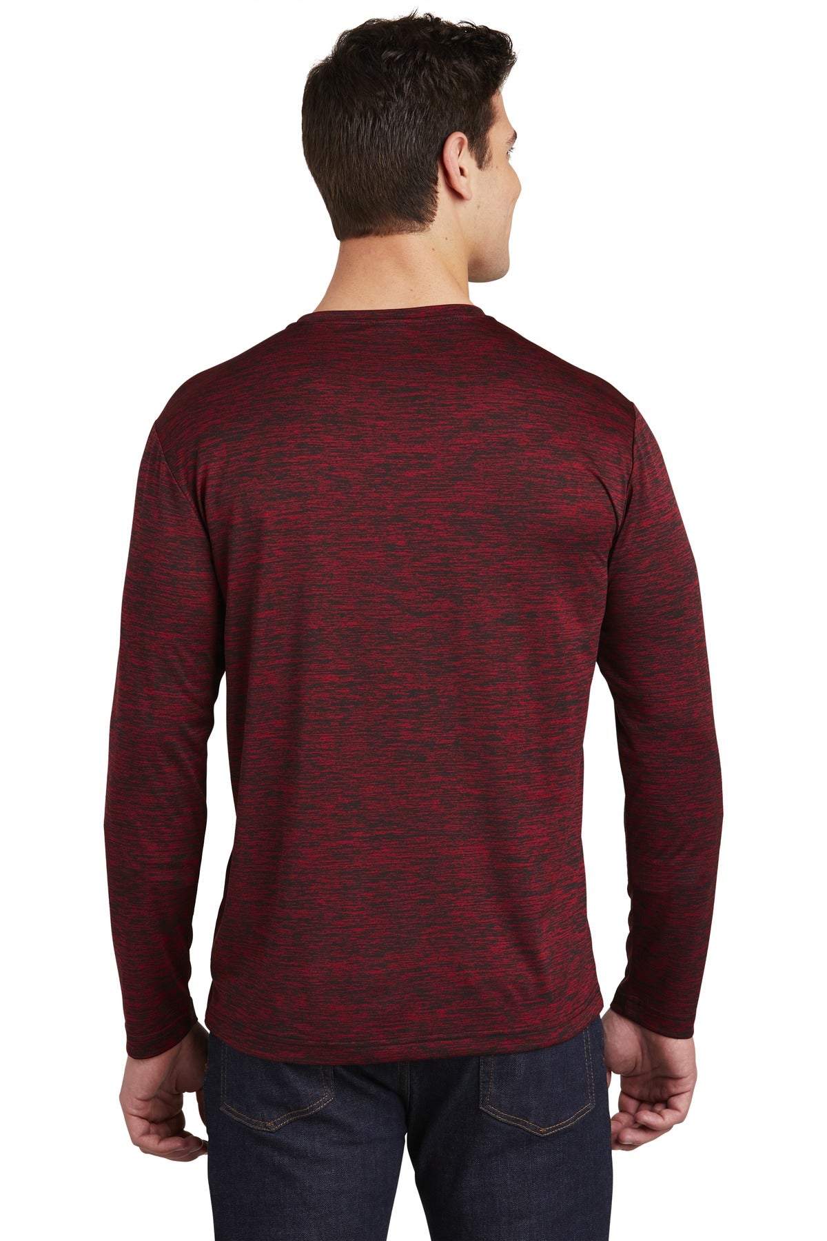 Sport-Tek Men's PosiCharge Long Sleeve Electric Heather Tee Mens Apparel Shirts & Tops