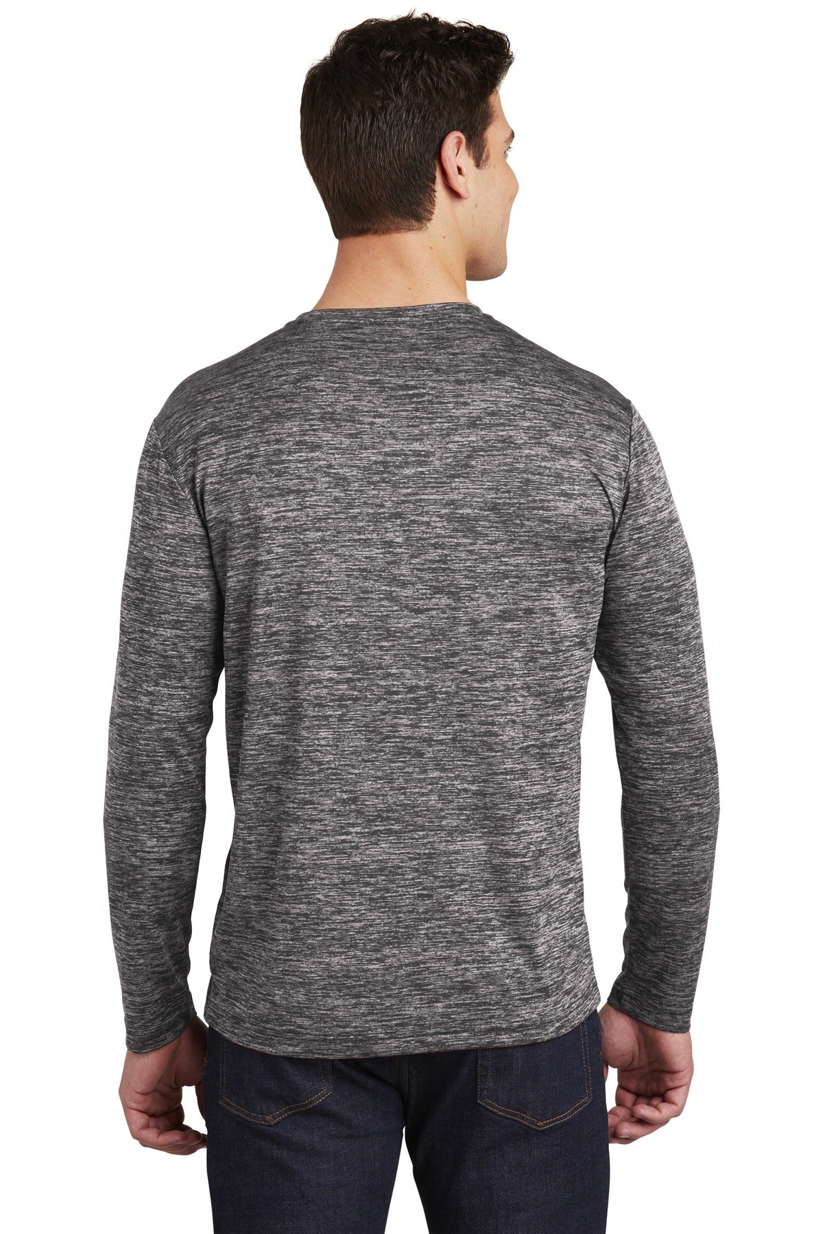 Sport-Tek Men's PosiCharge Long Sleeve Electric Heather Tee Mens Apparel Shirts & Tops