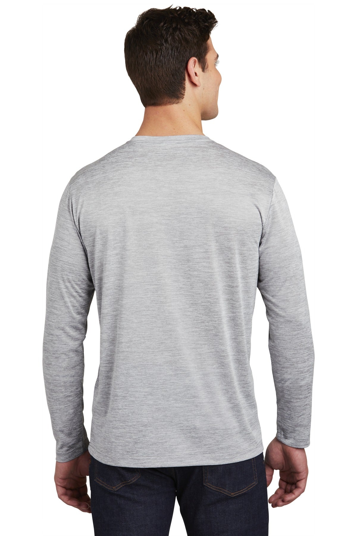 Sport-Tek Men's PosiCharge Long Sleeve Electric Heather Tee Mens Apparel Shirts & Tops