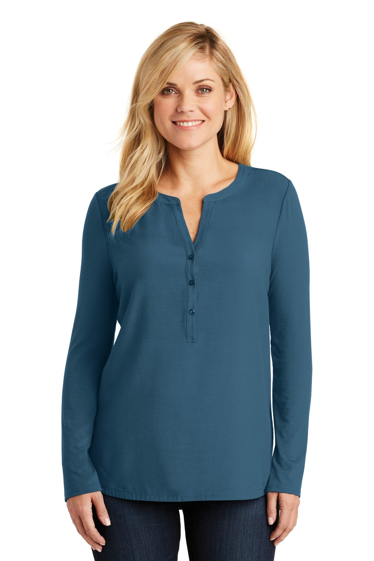 Port Authority Women's Concept Henley Tunic. LK5432 Womens Apparel Shirts & Tops